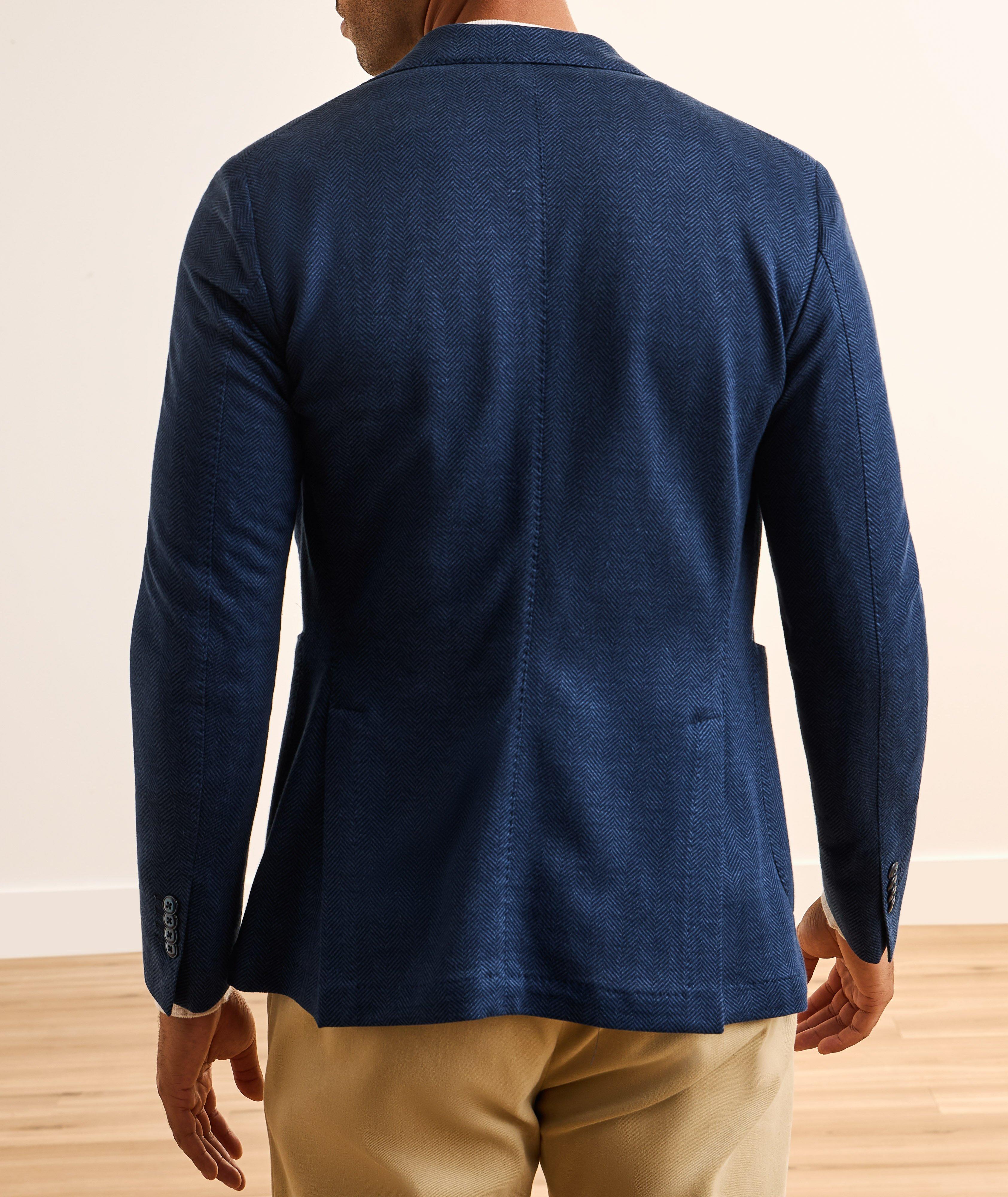 Veston sport coton-lin chevrons image 2
