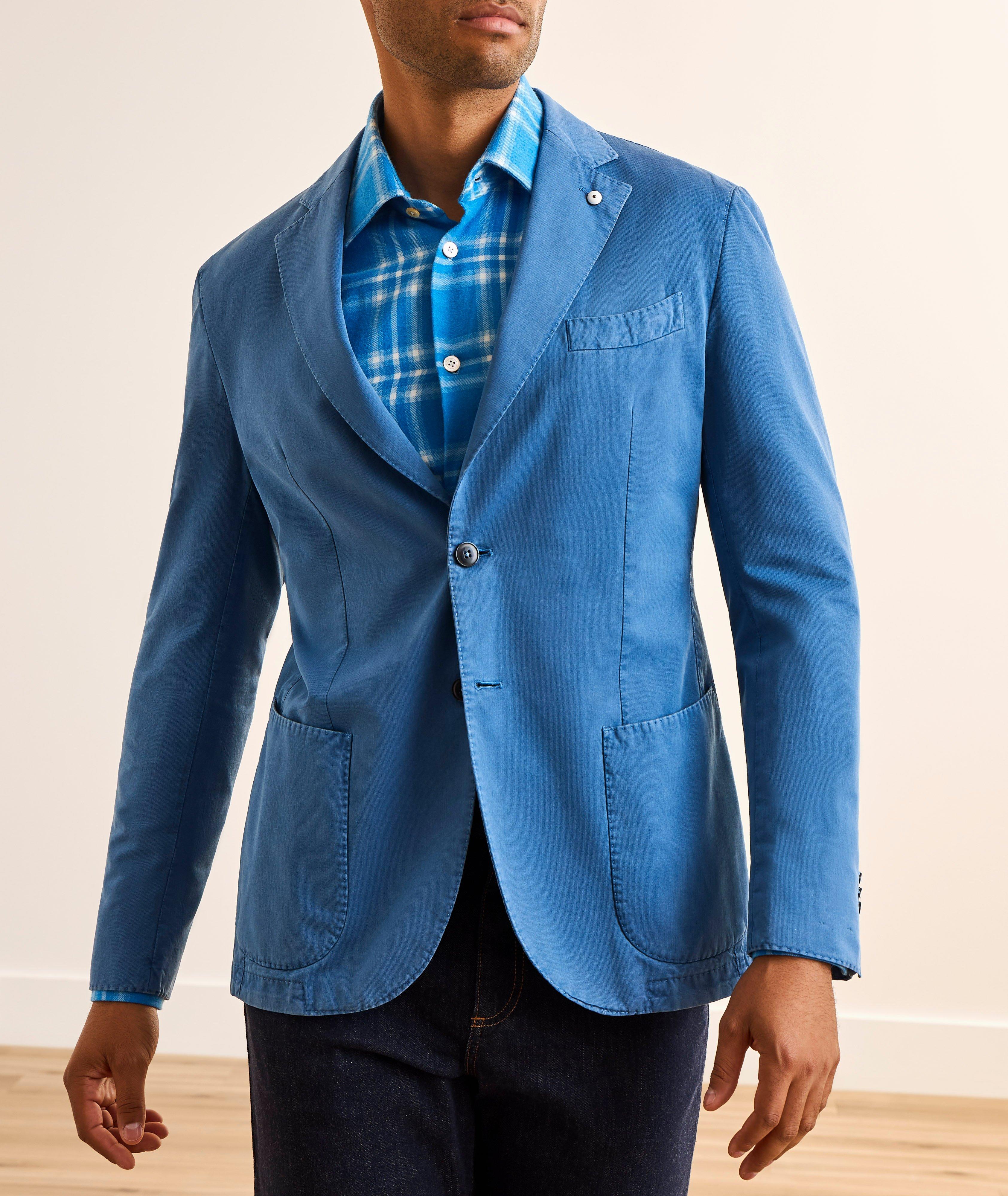 Veston sport soie-coton teint en pièce image 1