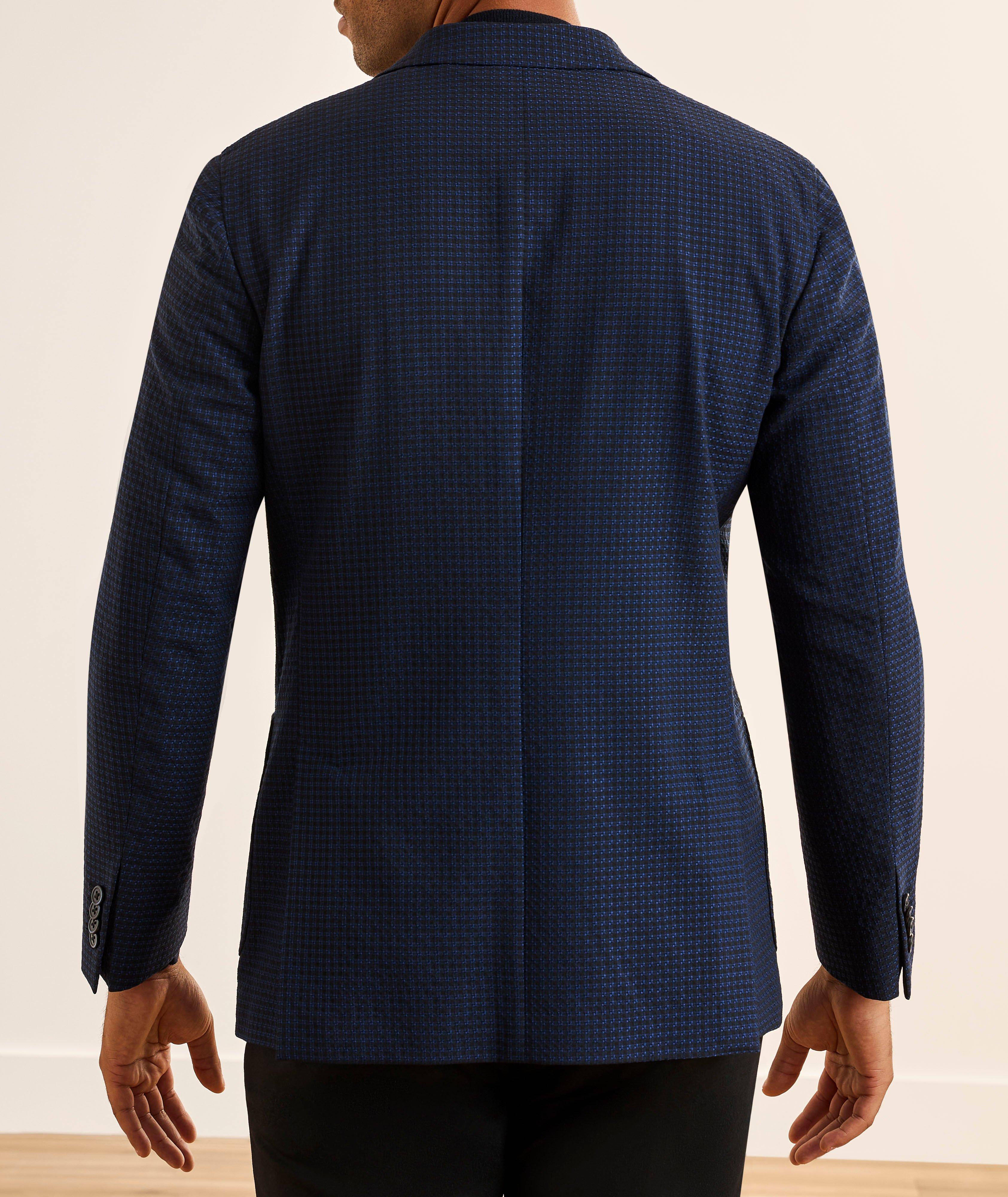 Veston sport laine-mélange quadrillé tissée image 2