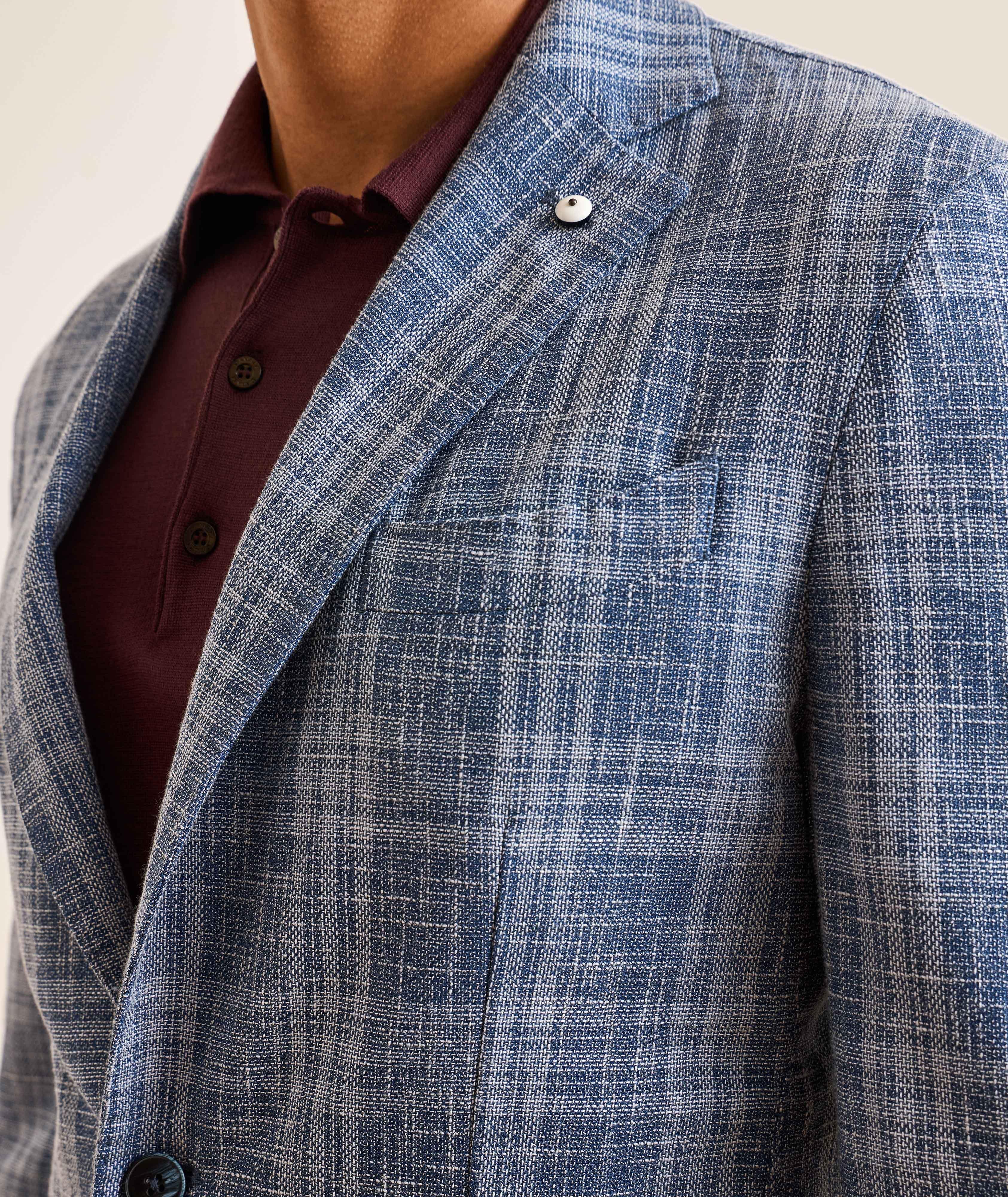 Veston sport coton quadrillé image 3