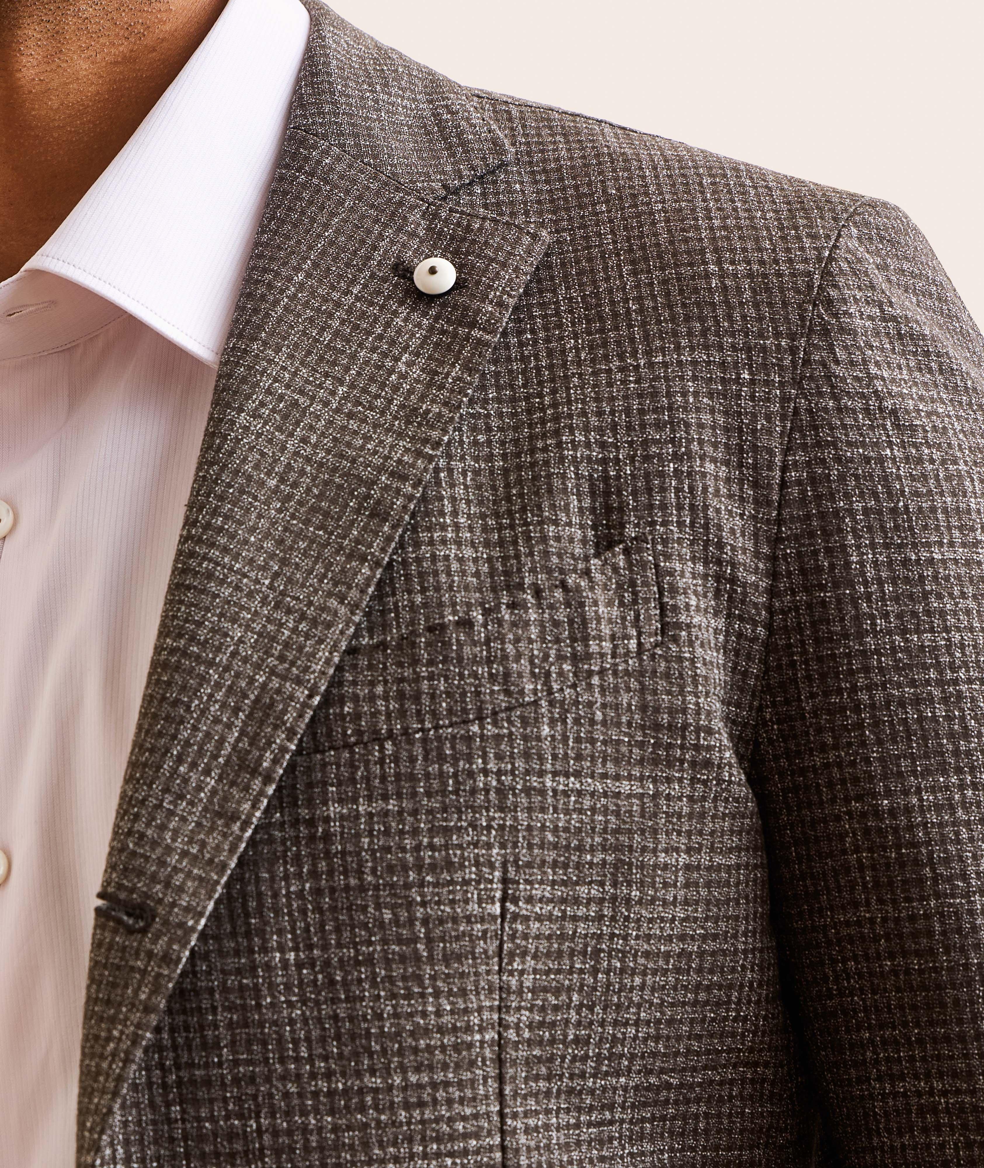 Veston sport coton-mélange micro-quadrillé image 3
