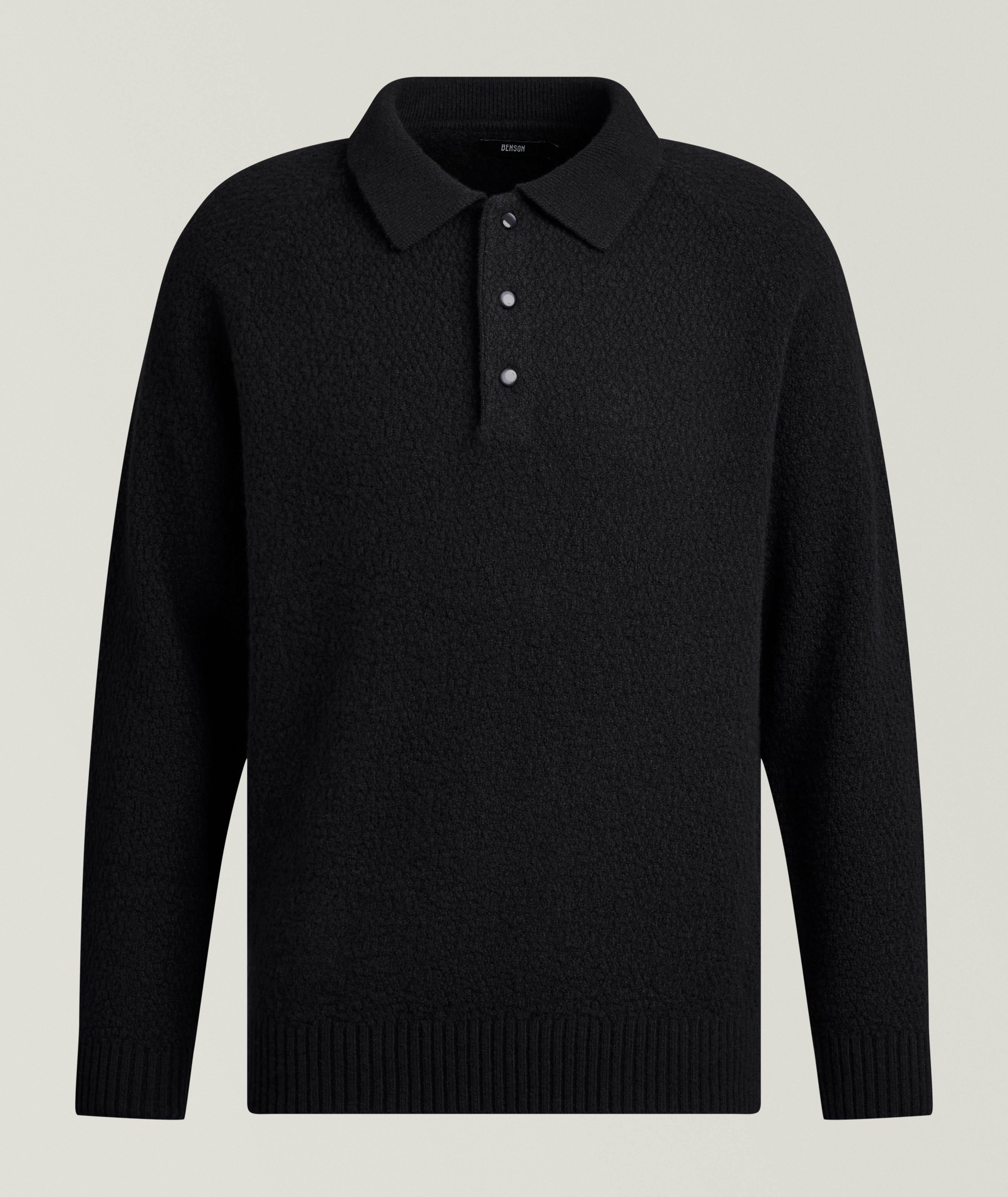 Benson Wool Polo Sweater