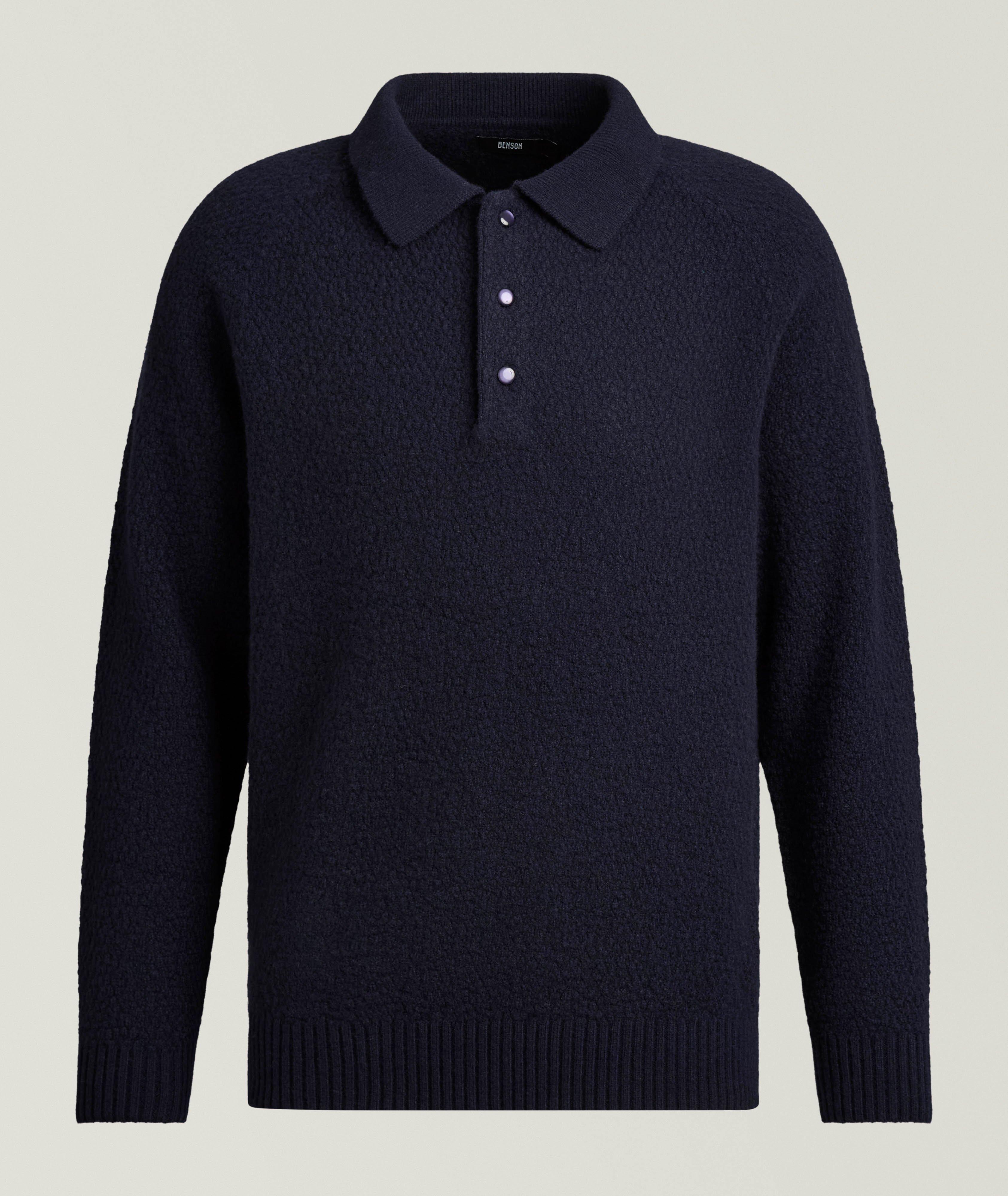 Benson Wool Polo Sweater