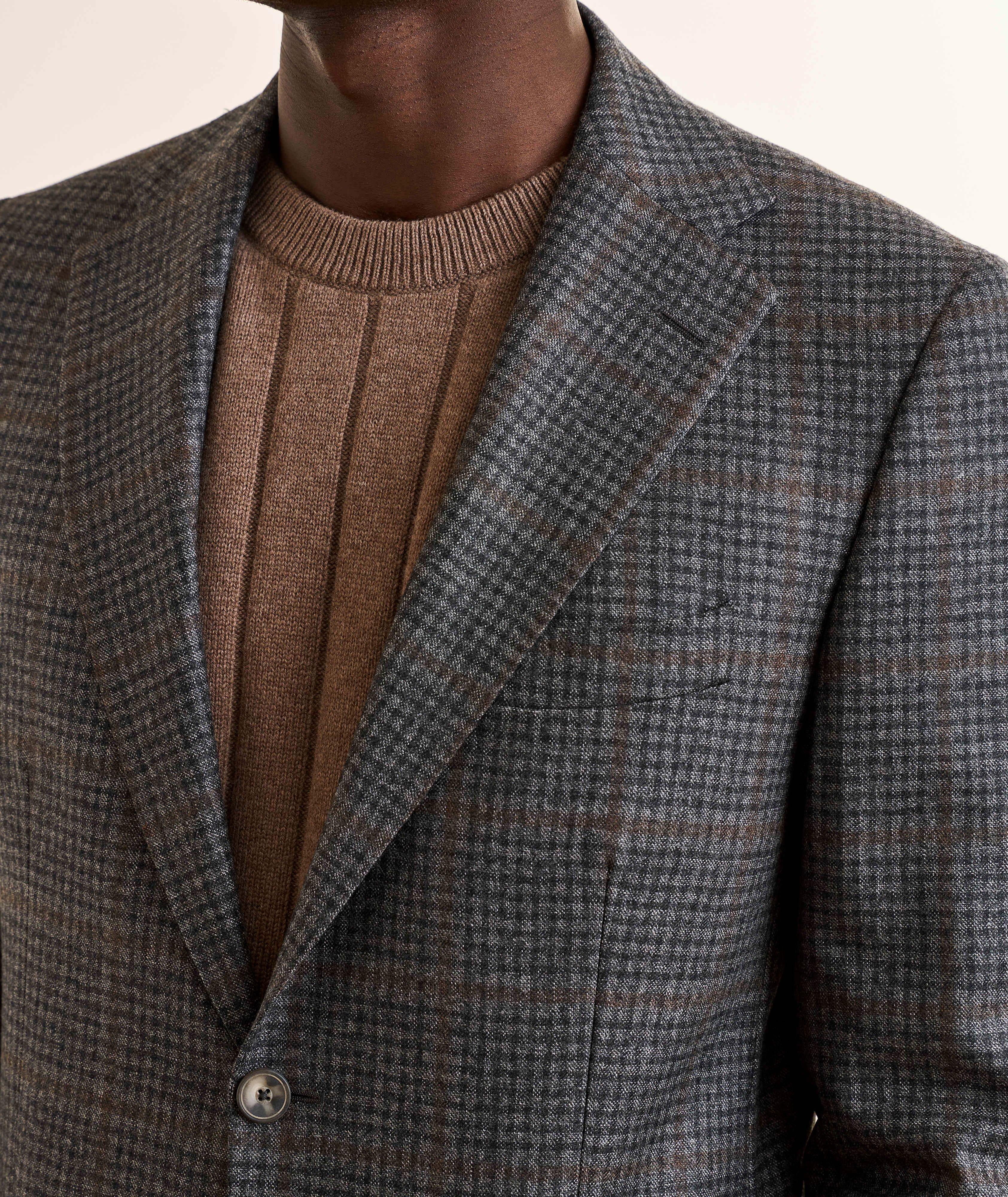 Veston sport laine vierge quadrillé Bowie image 3