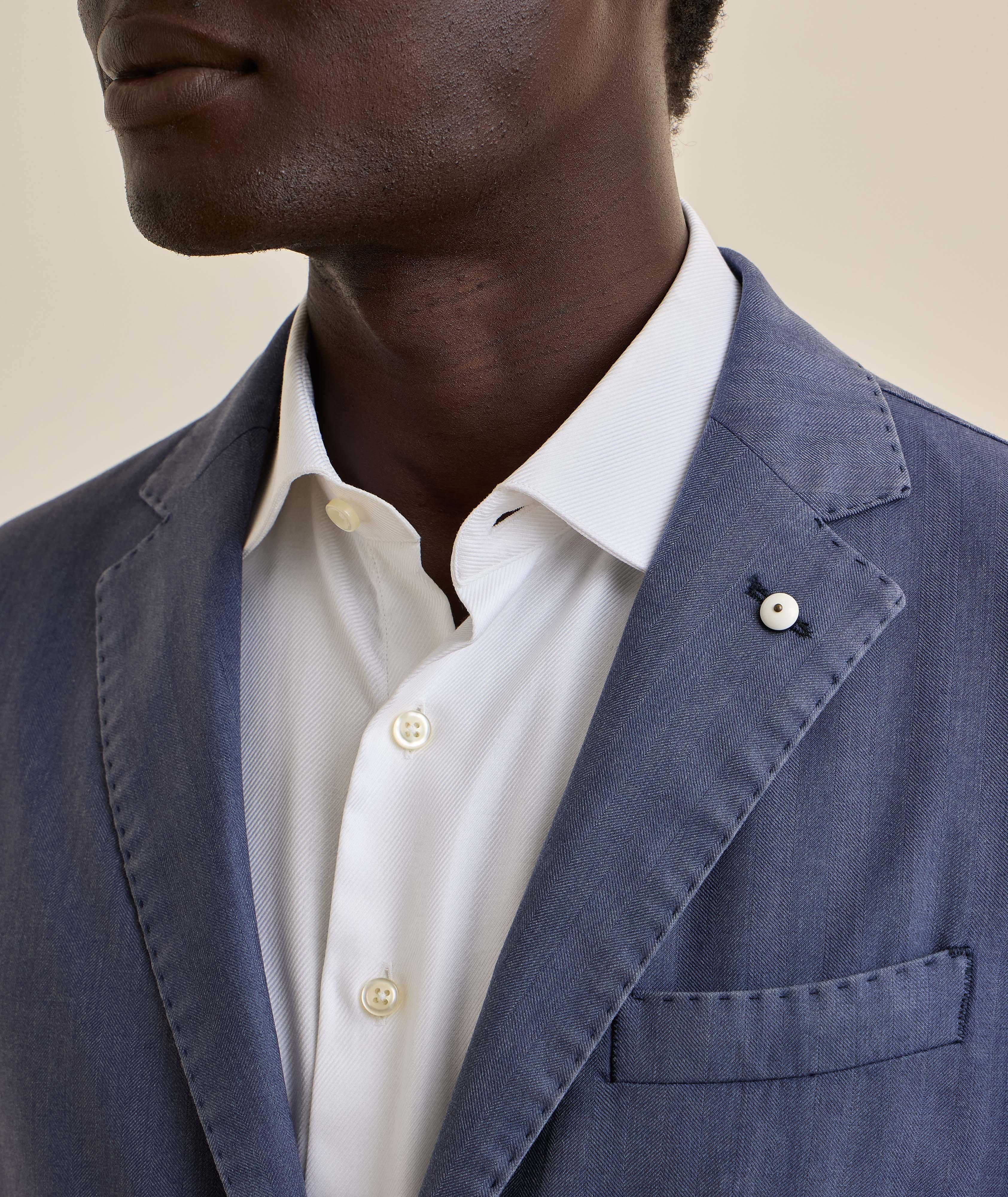 Veston sport laine-mélange chevrons image 3