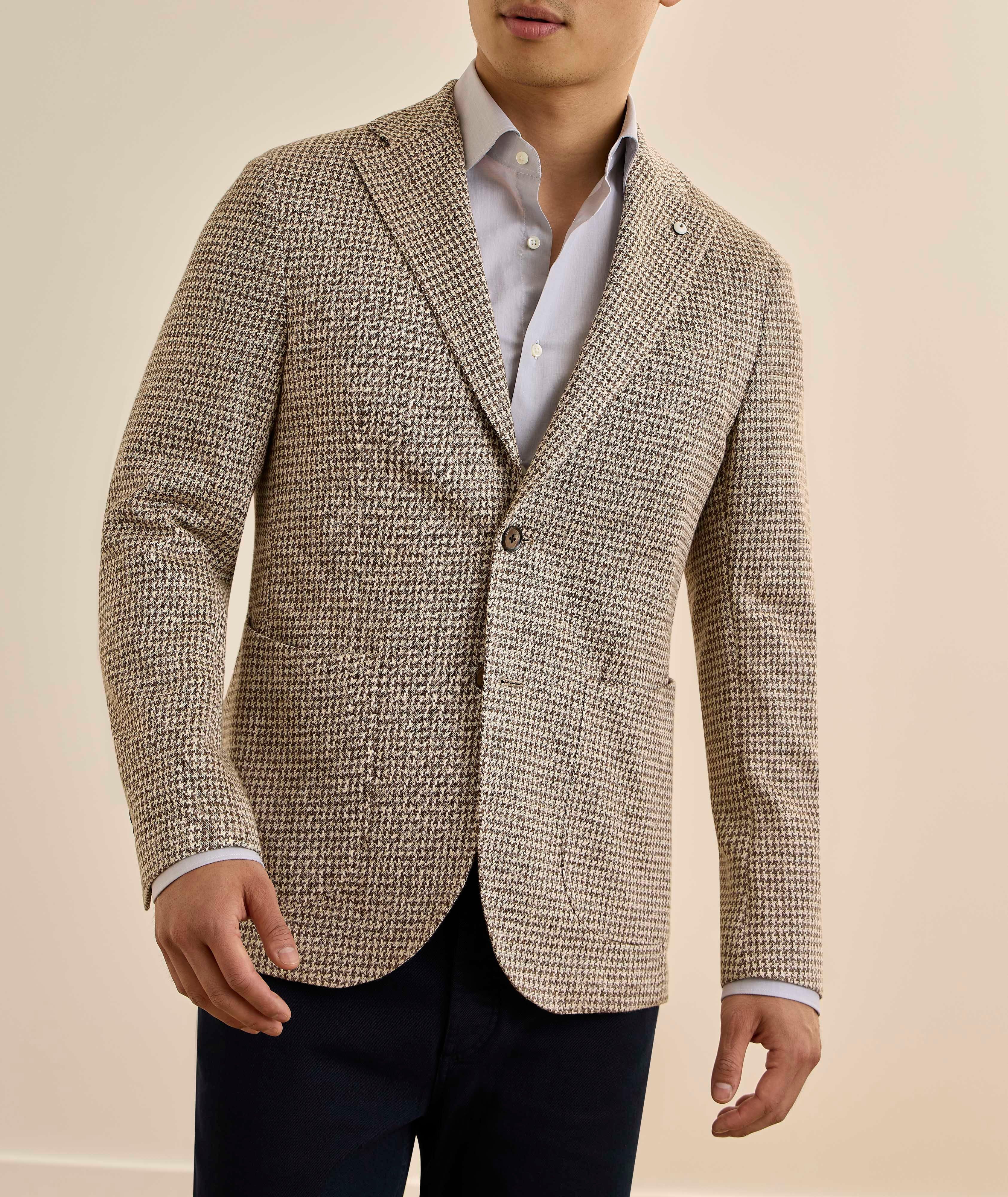 Houndstooth Linen Sport Jacket image 1