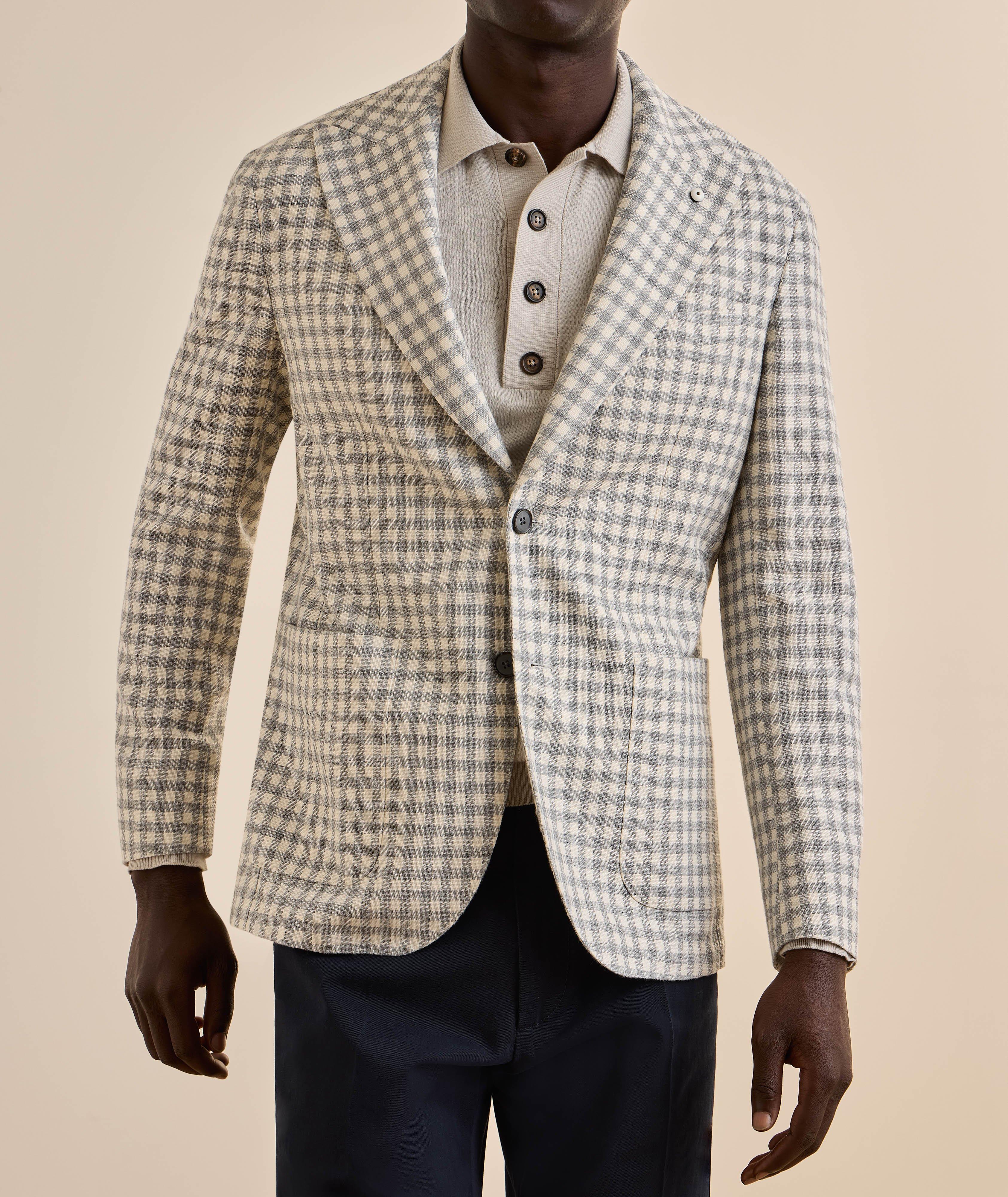 Veston sport coton quadrillé image 1