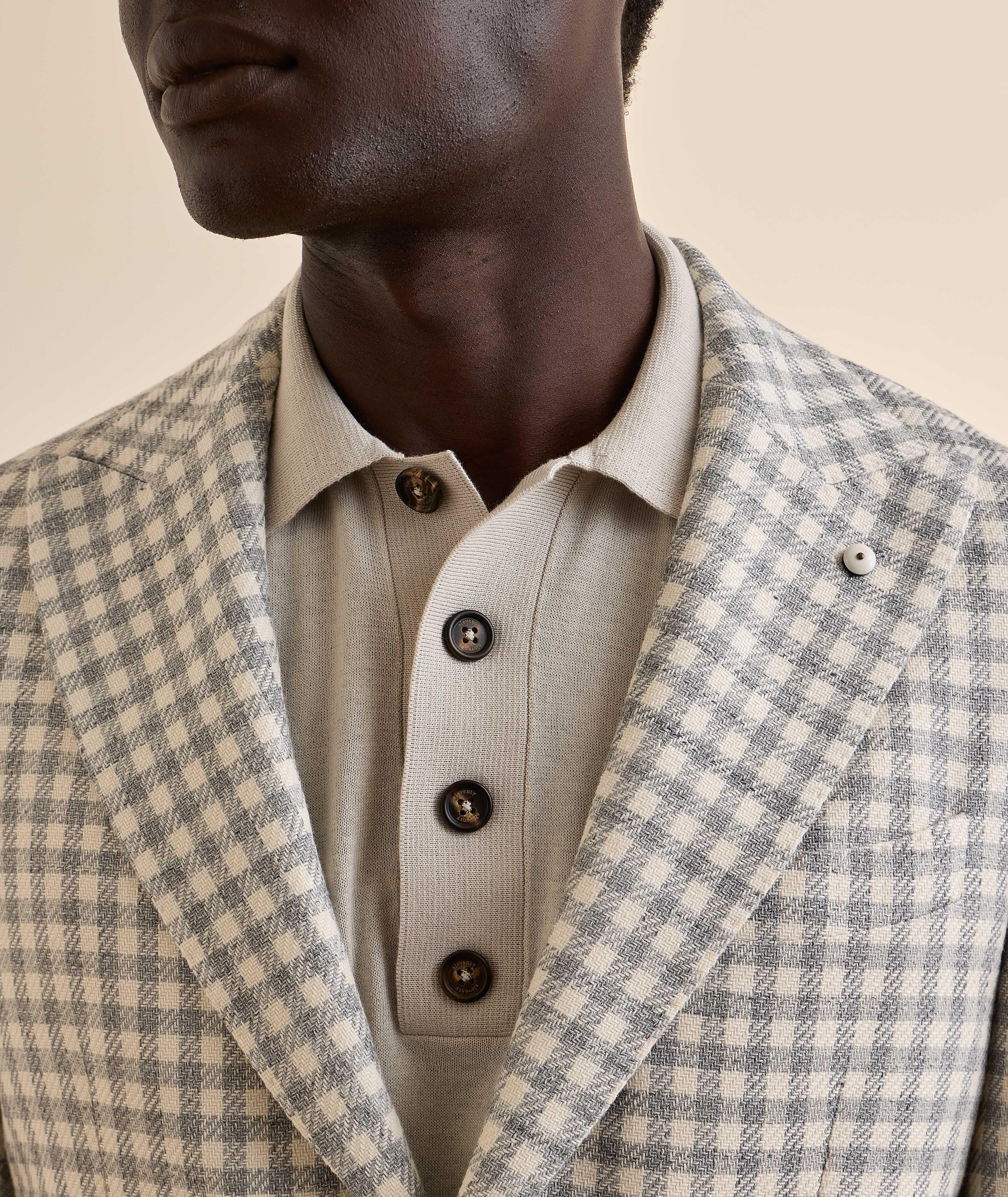 Veston sport coton quadrillé image 3