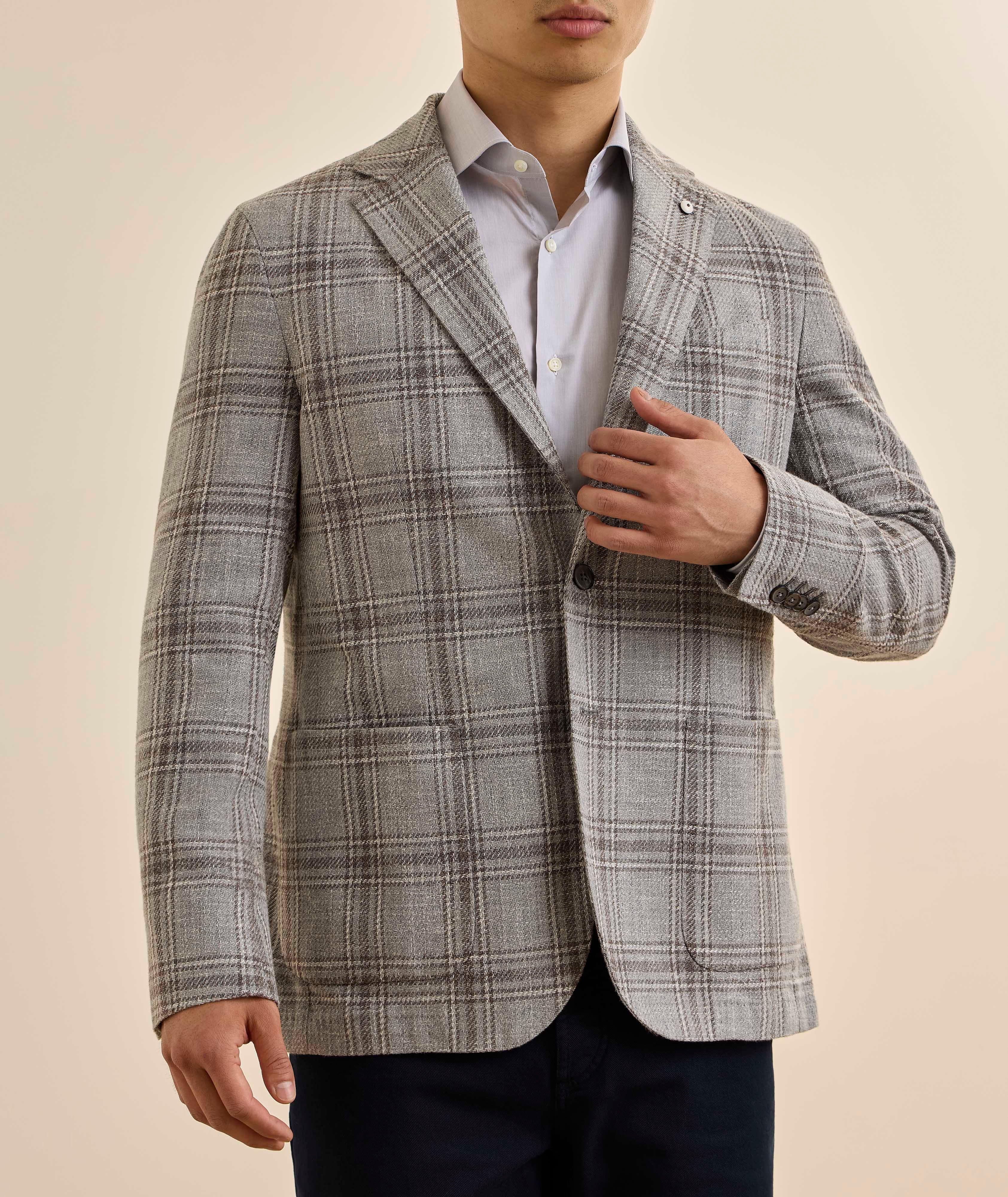 Veston sport coton quadrillé image 1