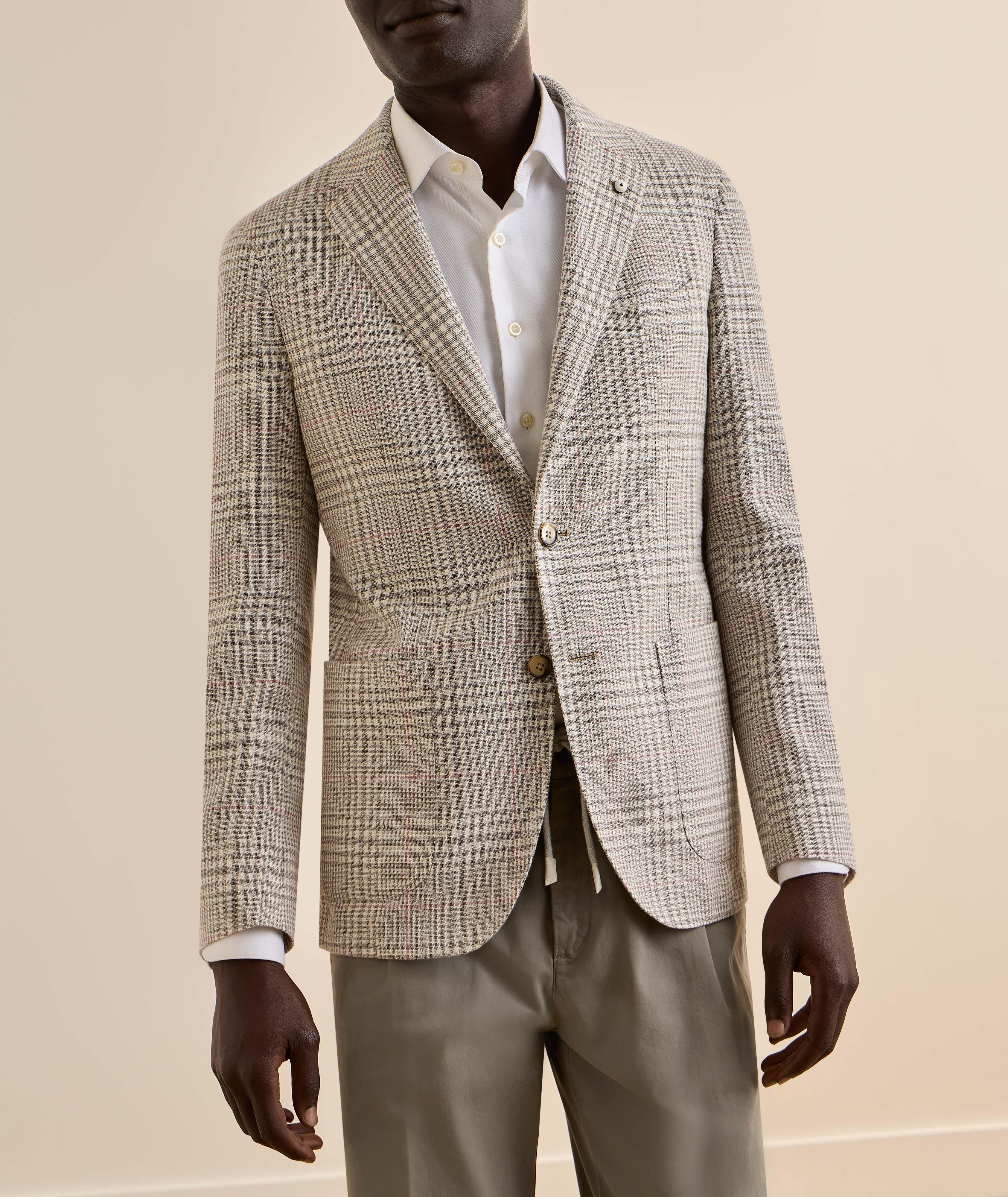 Veston sport coton quadrillé image 1