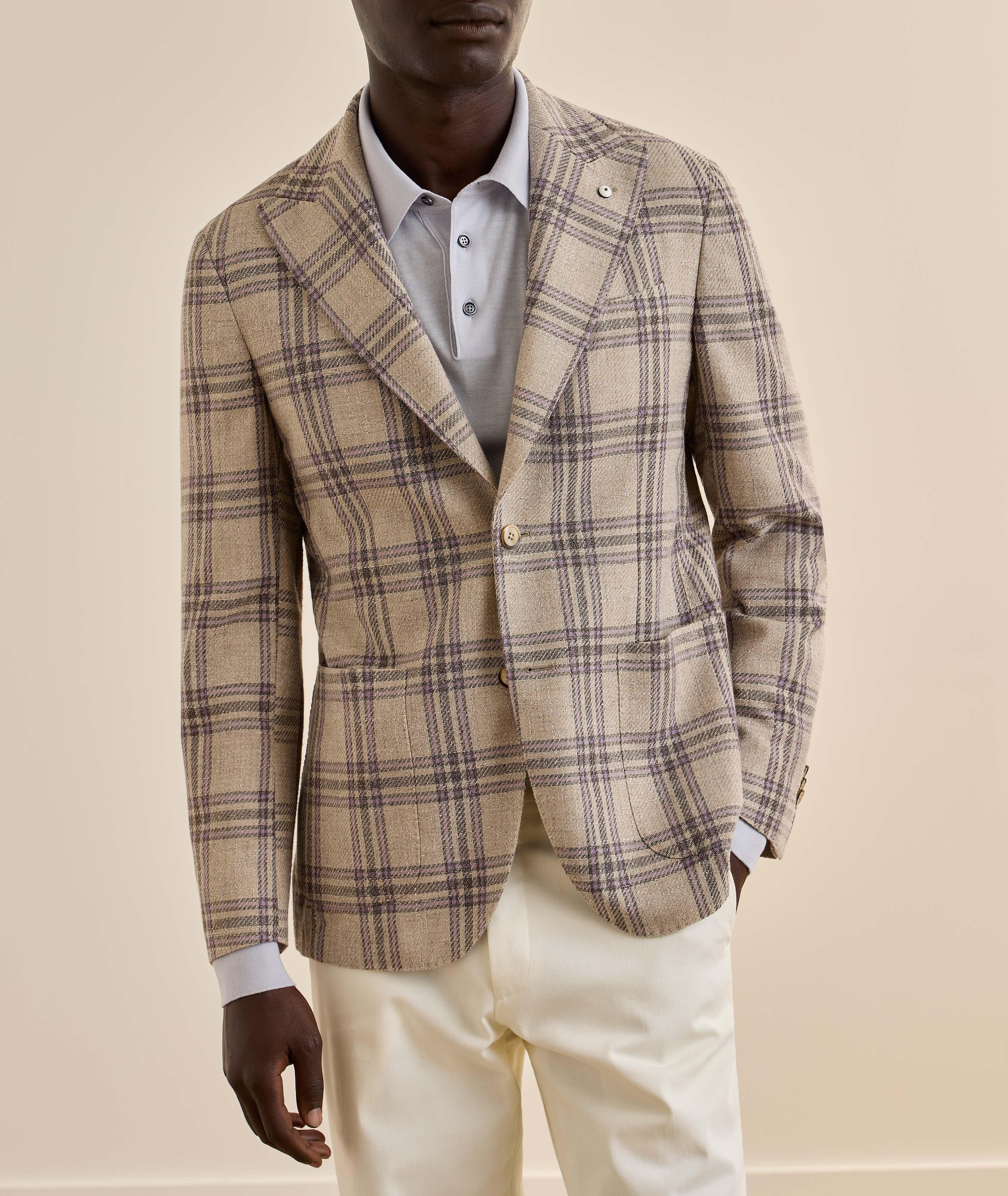 Veston sport coton quadrillé image 1