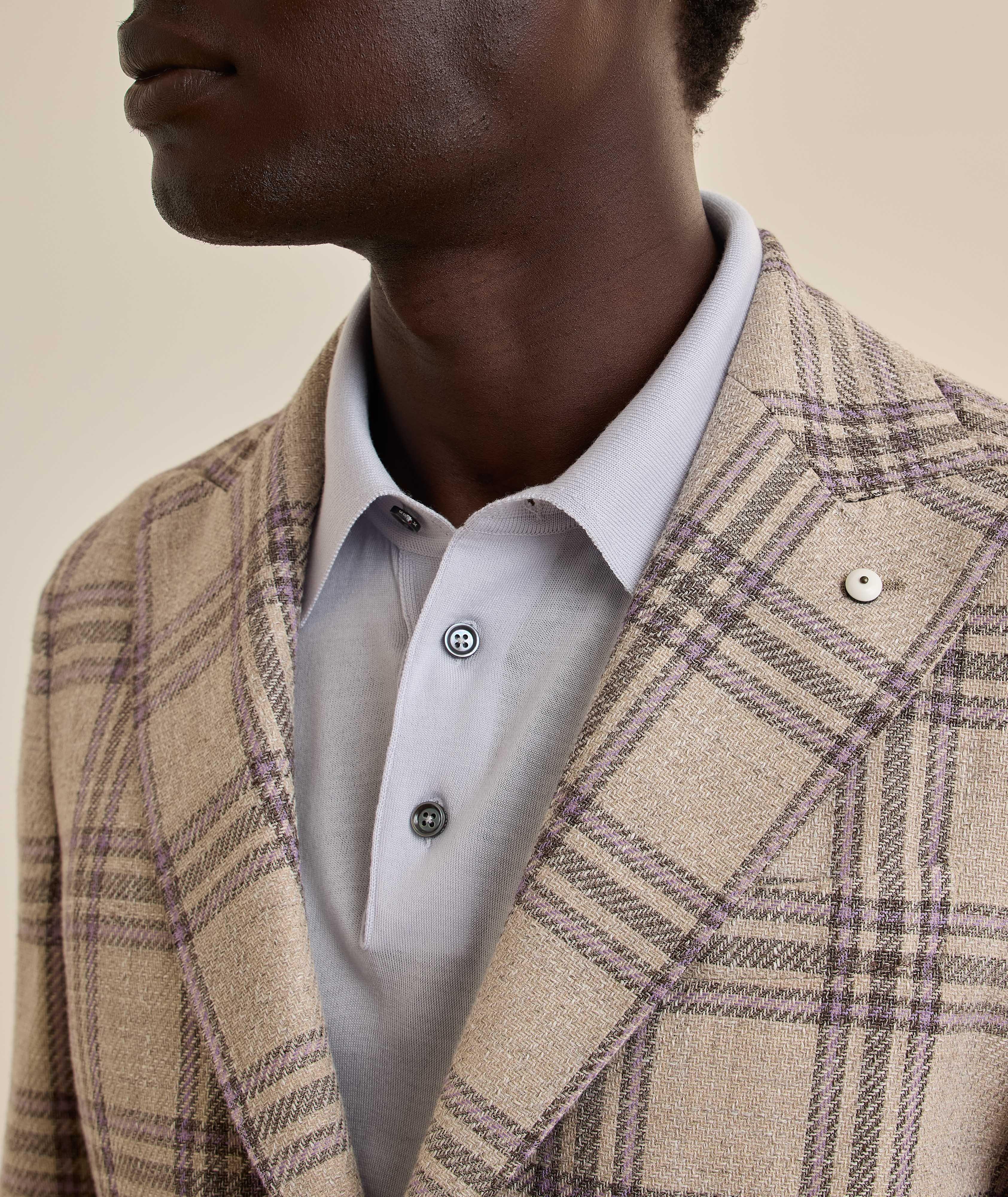 Veston sport coton quadrillé image 3
