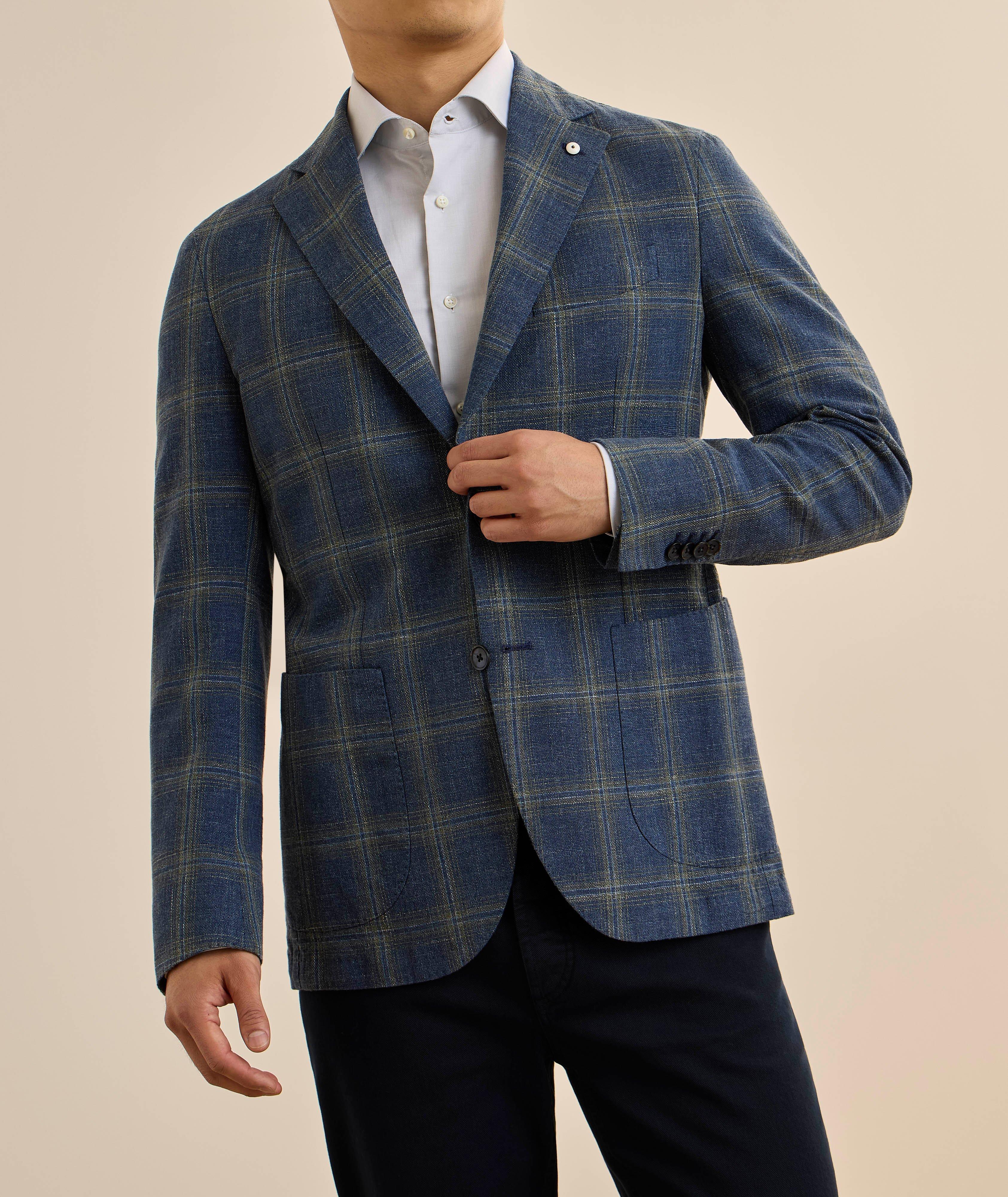 Veston sport coton quadrillé image 1