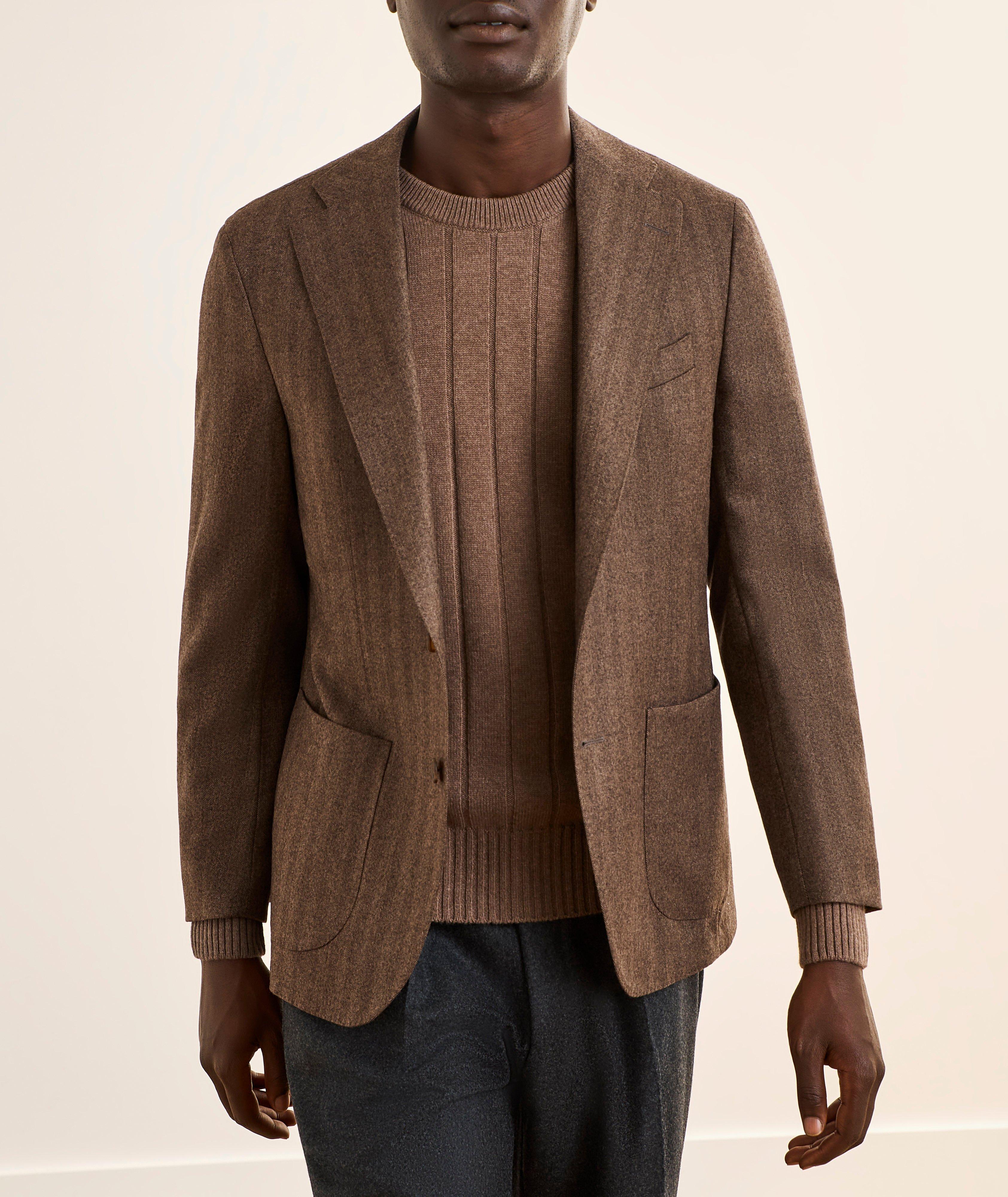 Veston sport laine vierge chevrons Andrew image 1