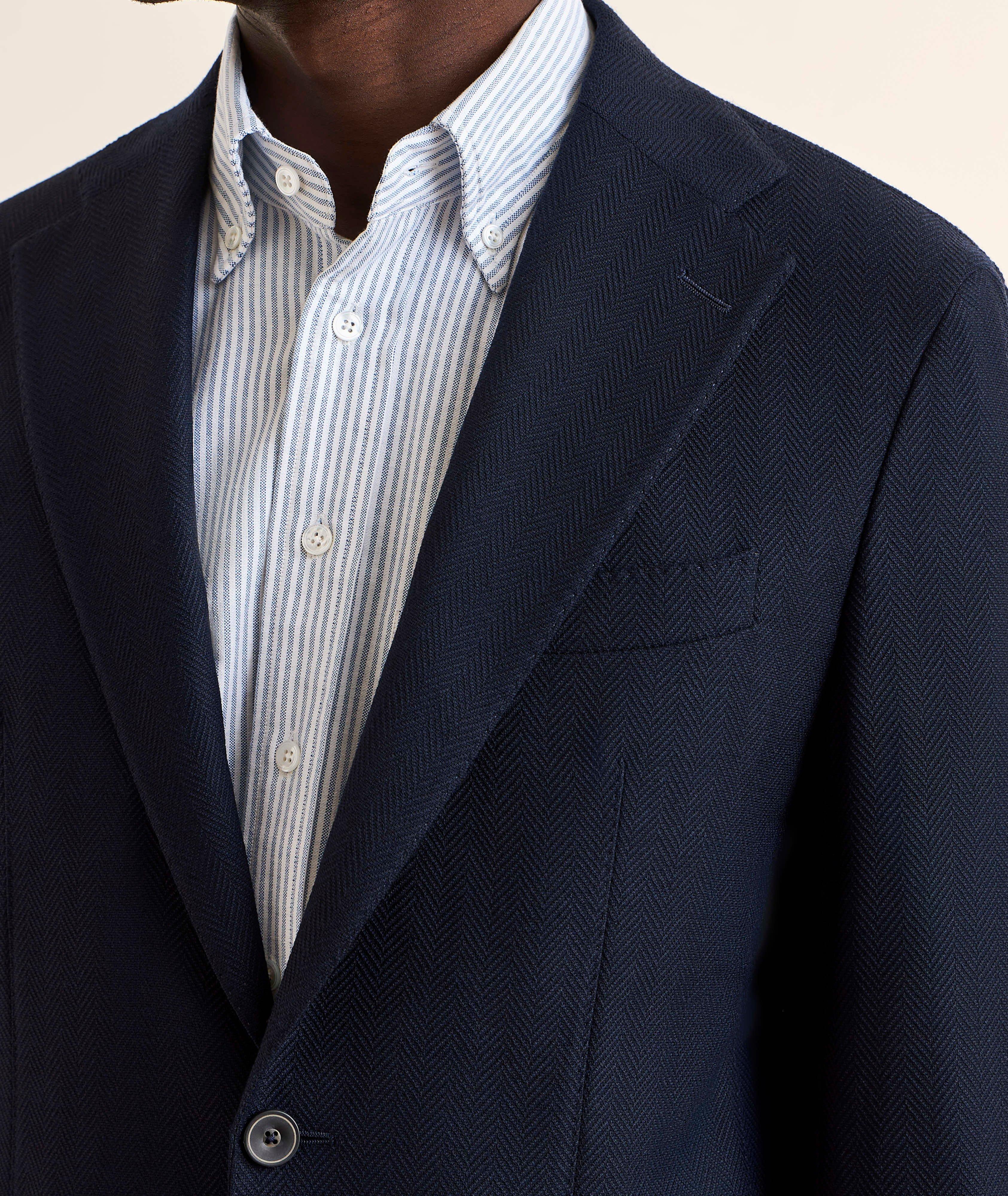 Veston sport laine-mélange chevrons Andrew image 3