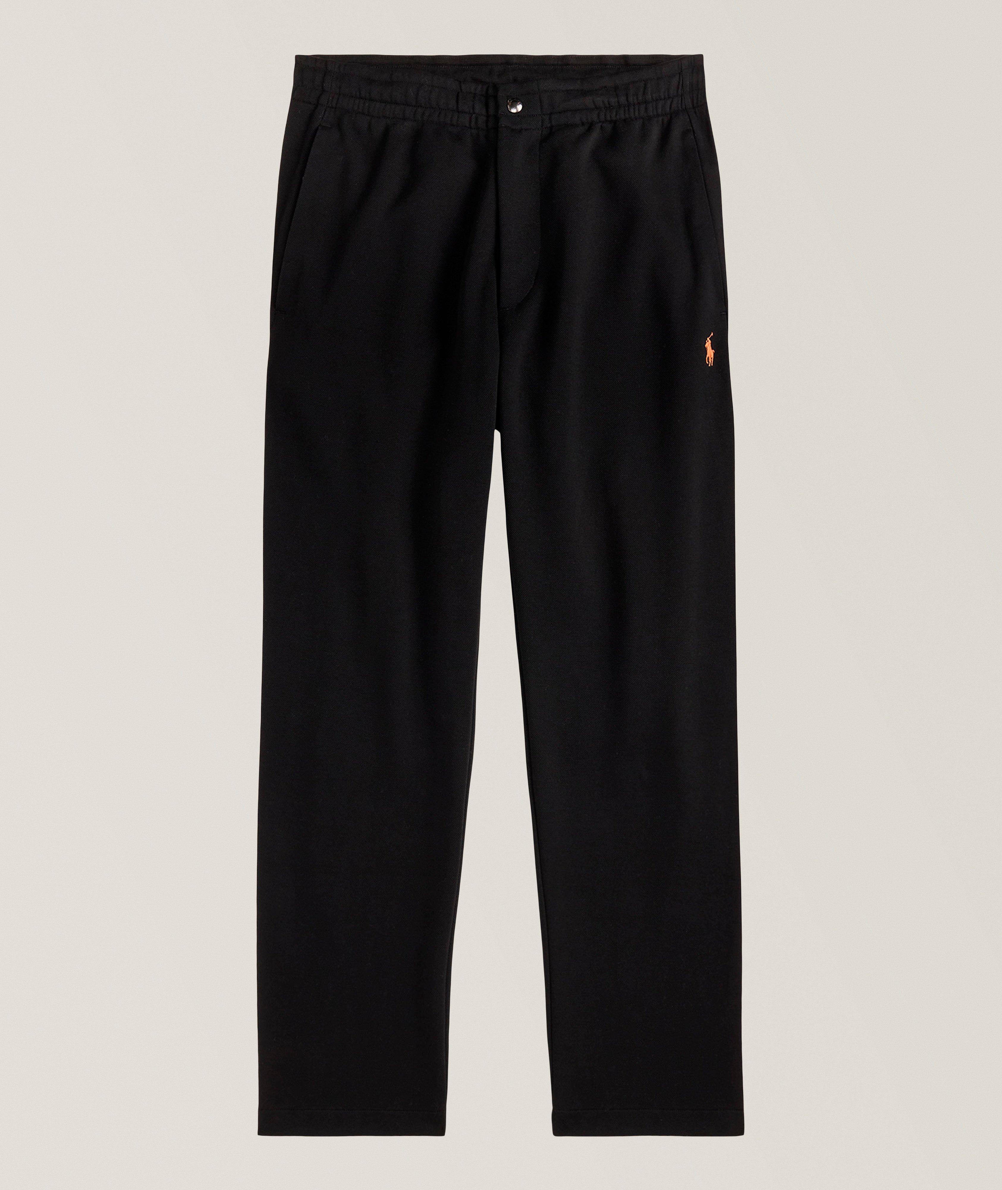 Polo Ralph Lauren Pantalon De Survêtement Tricot-Double En Noir | Taille Homme Moyen