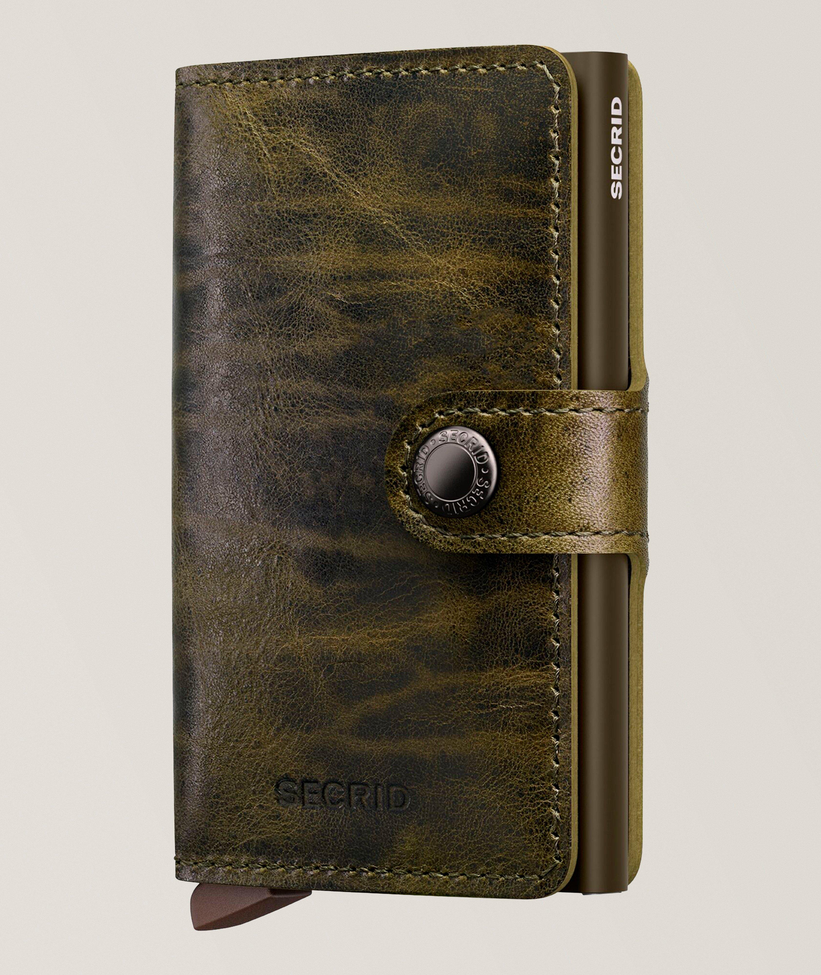 Secrid Portefeuille Mince En Cuir Dutch Martin En Vert