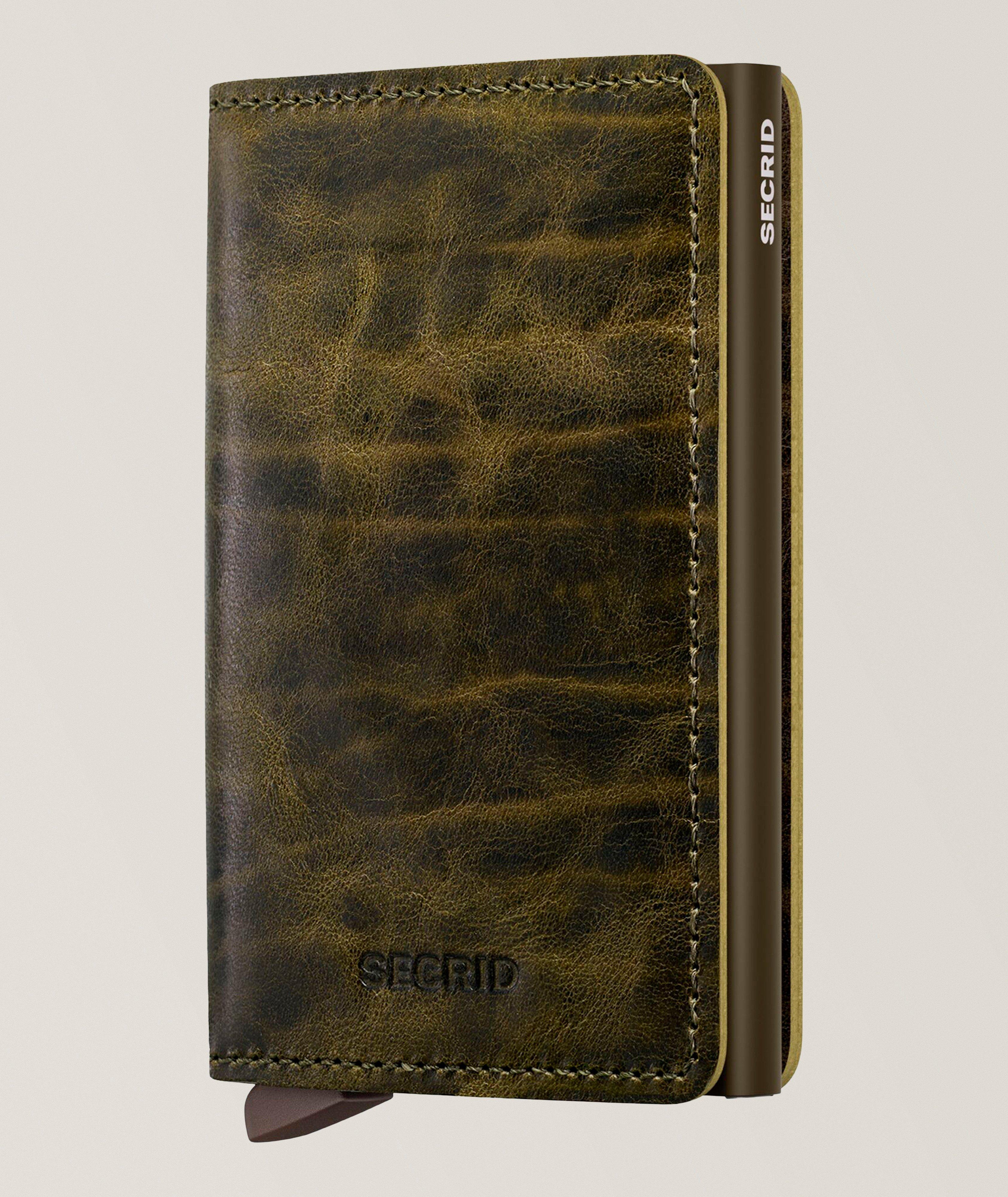 Secrid Portefeuille Mince En Cuir Dutch Martin En Vert