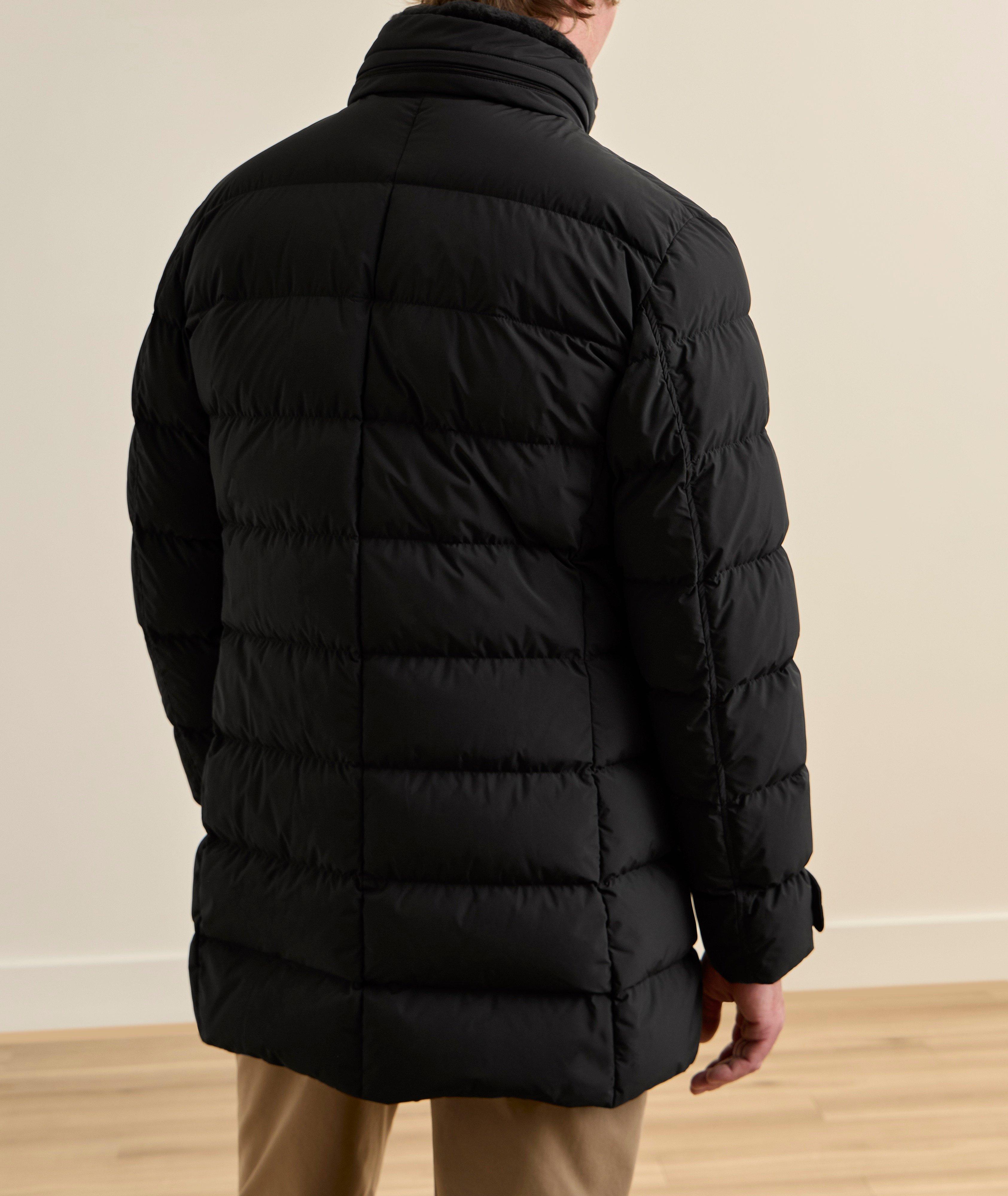 Parka matelassée bordure-fourrure double-boutonnage image 2