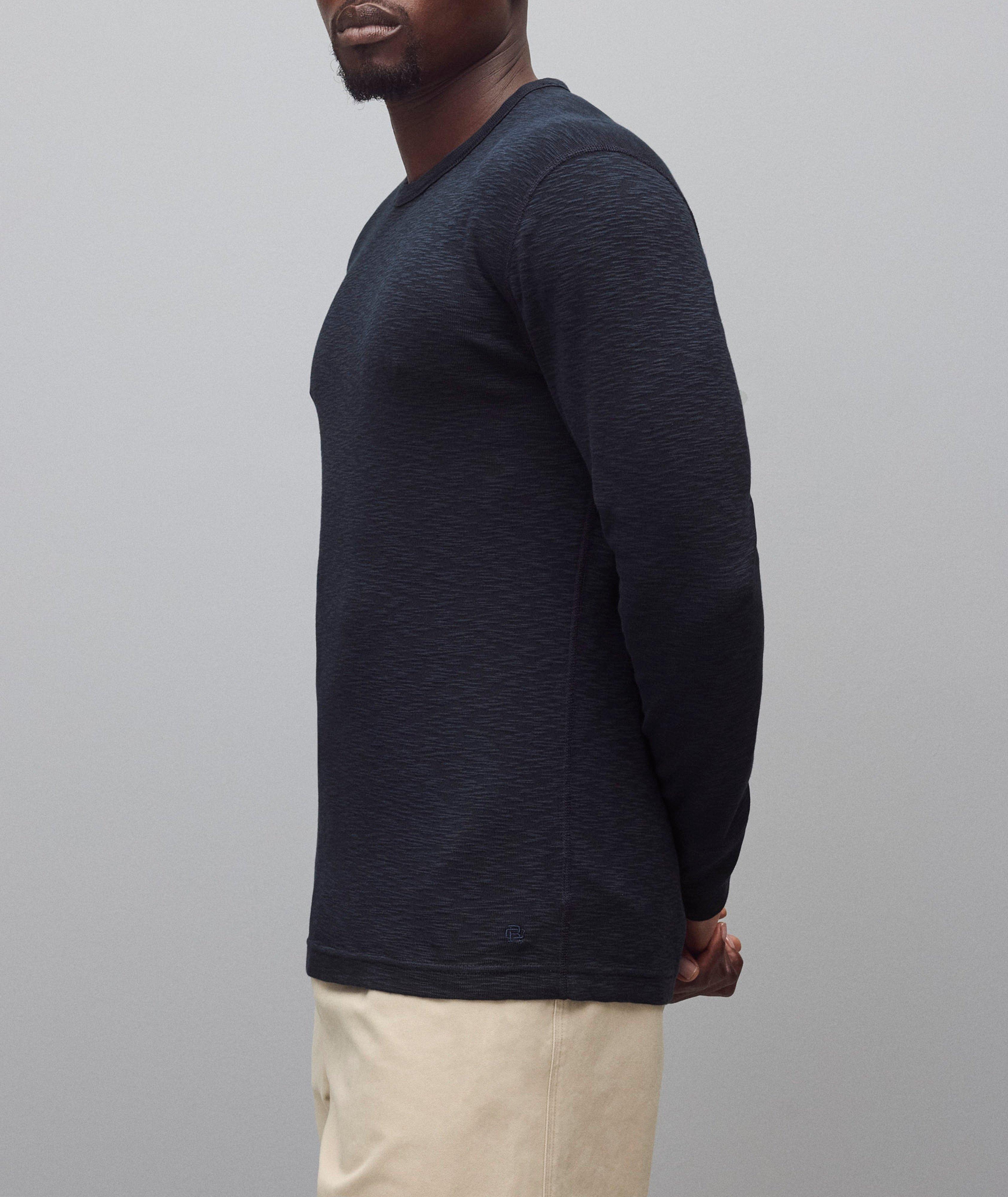 Slub Cotton Long-Sleeve T-Shirt  image 4