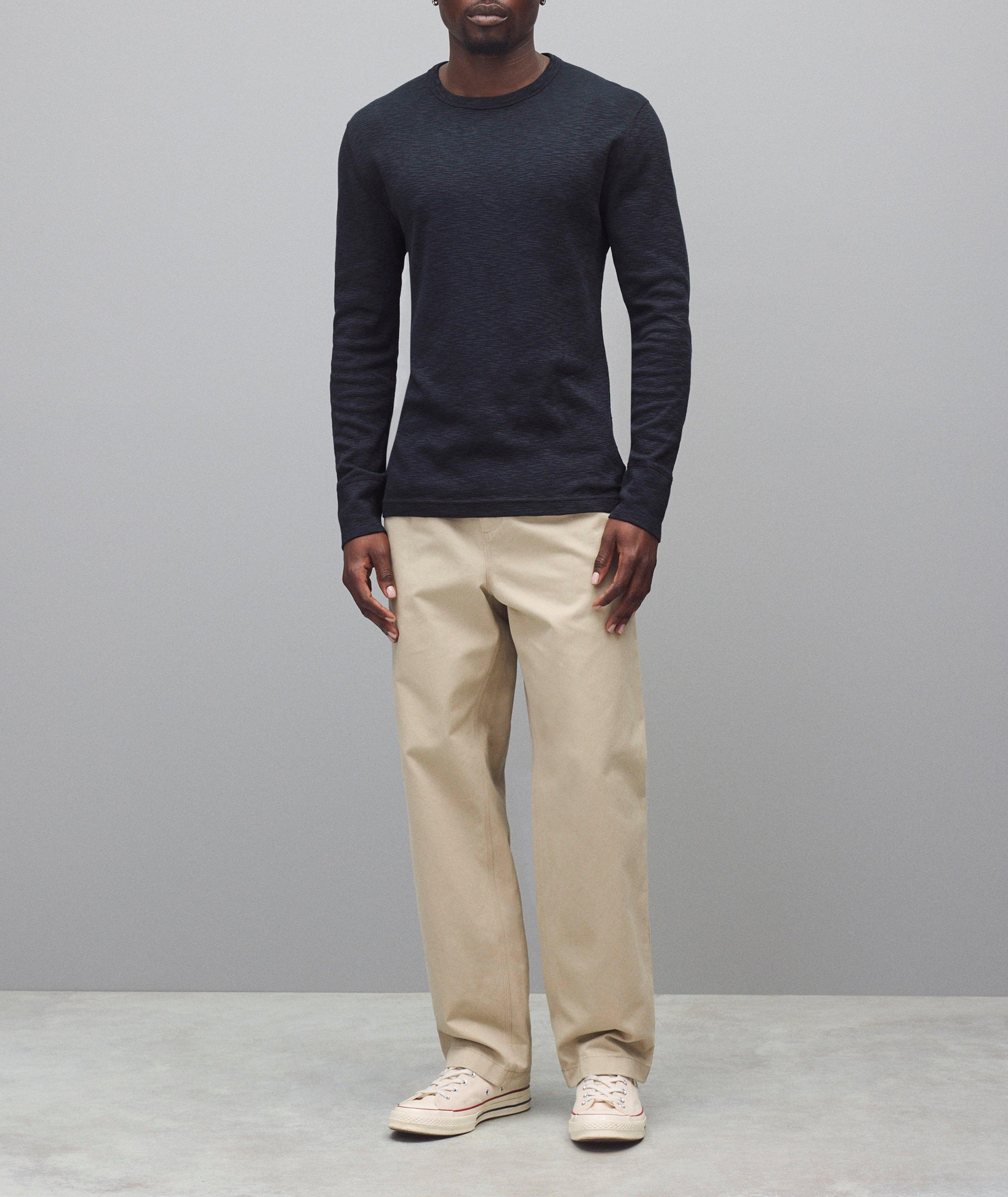 Slub Cotton Long-Sleeve T-Shirt  image 5