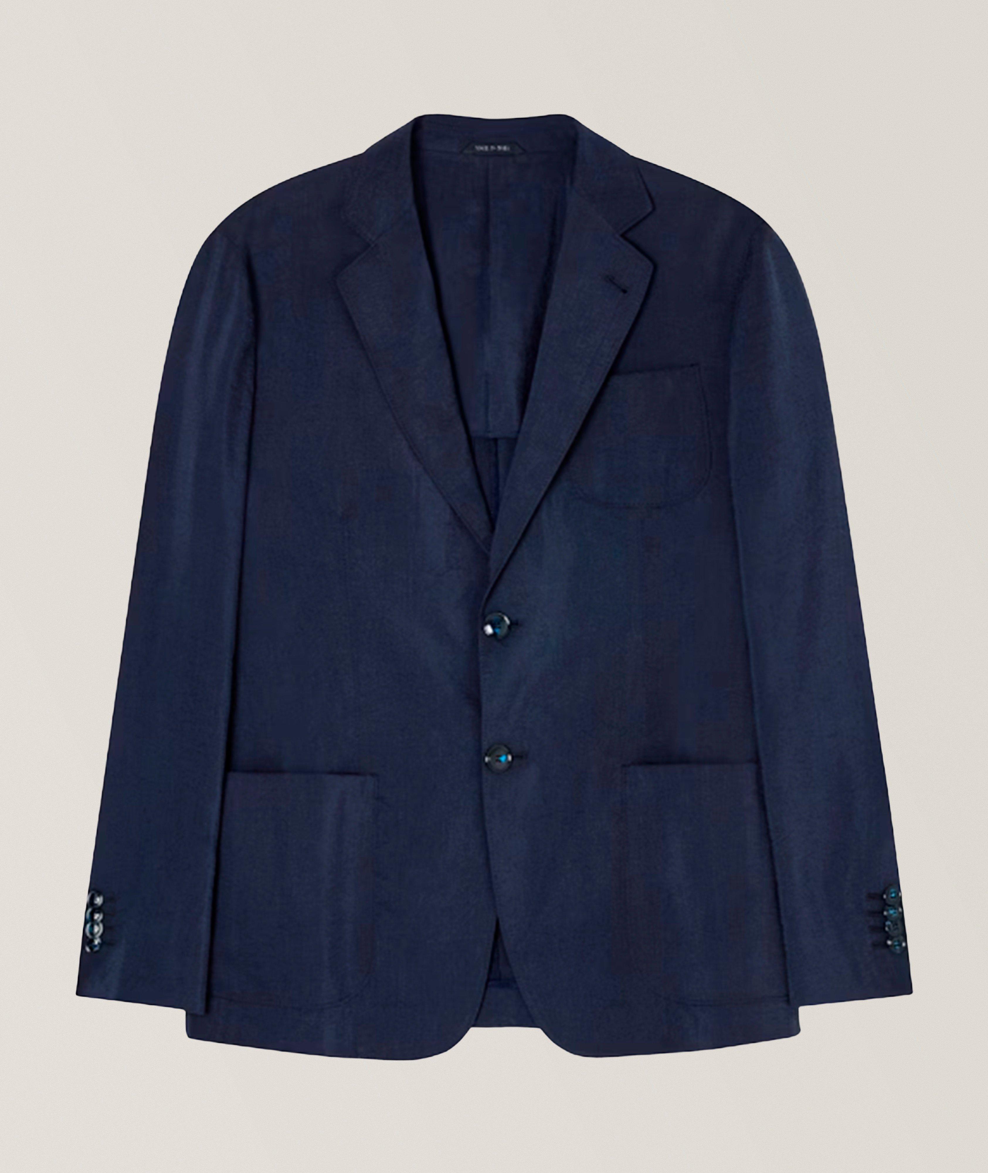 Upton Textured Silk-Blend Sport Jacket