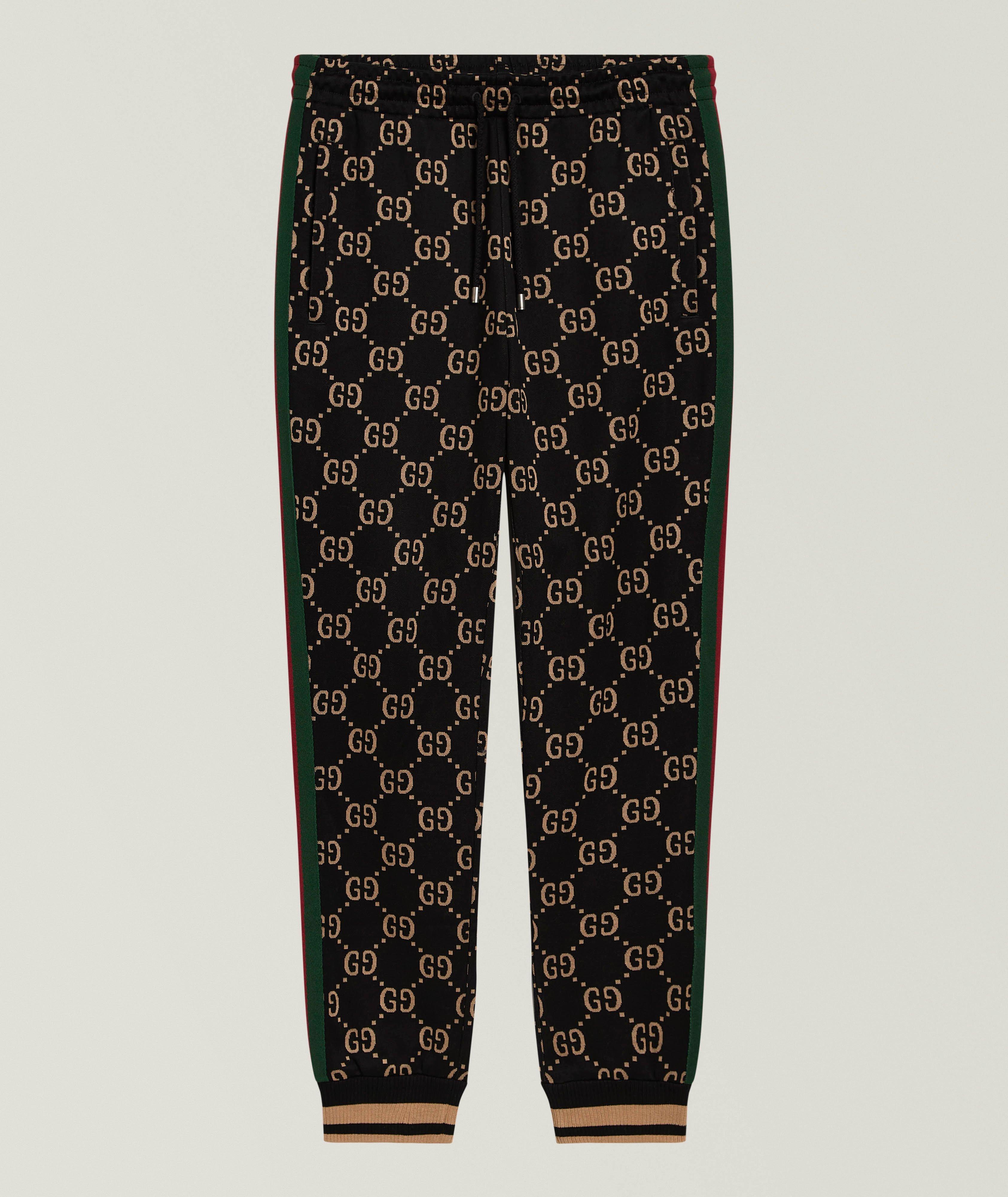 Gucci Pantalon de jogging coton-mélange monogramme
