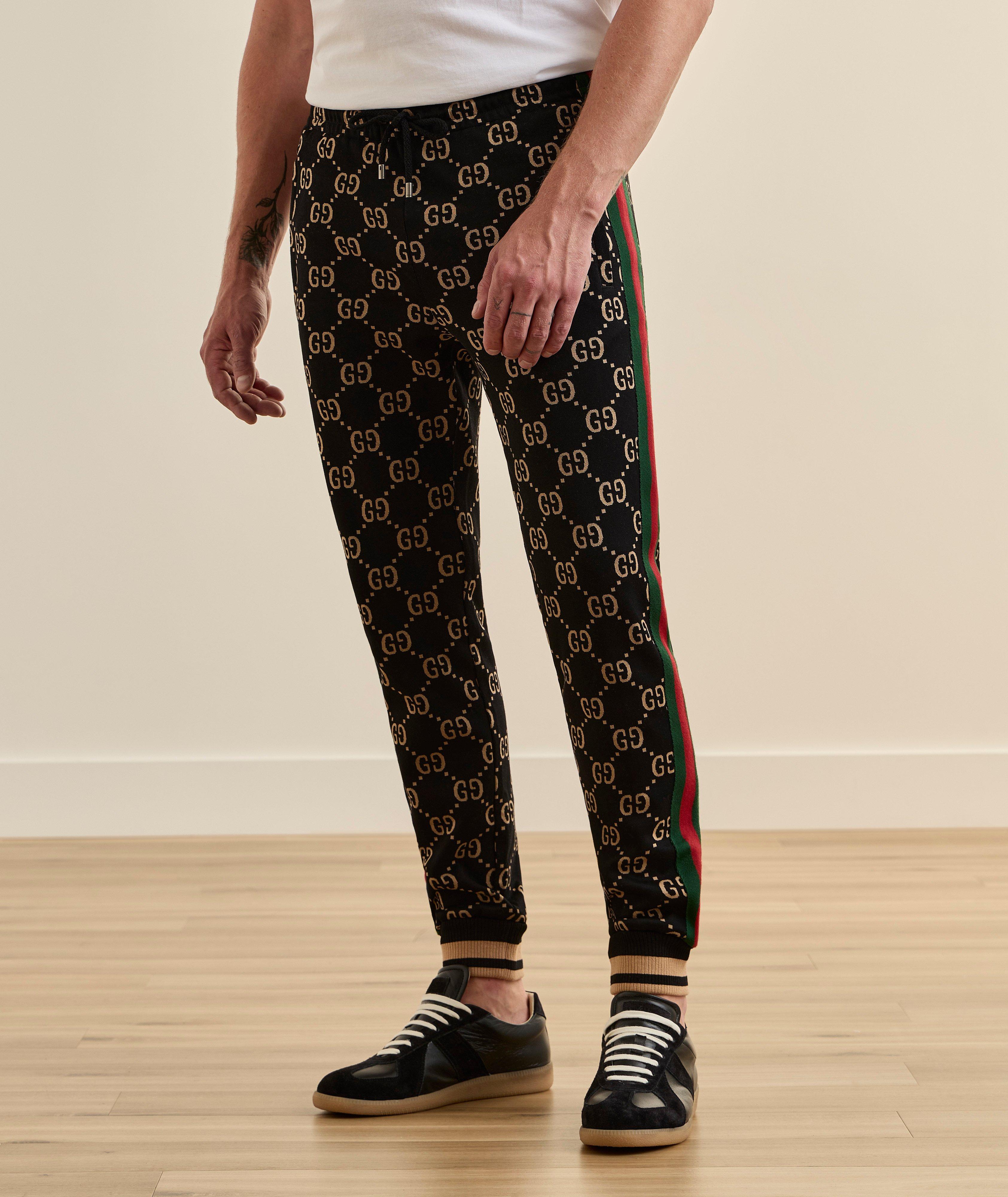 Pantalon de jogging coton-mélange monogramme image 1