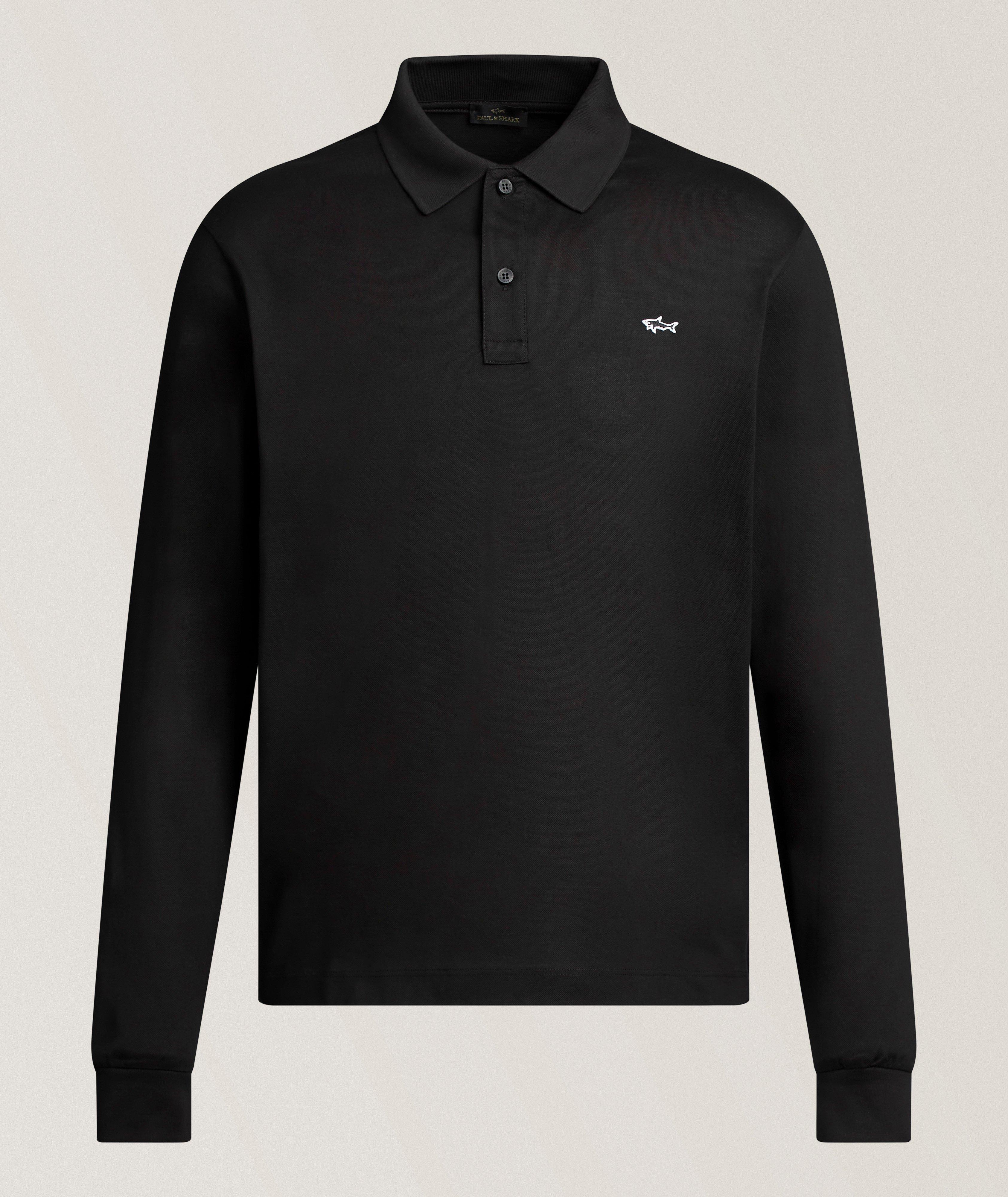 Paul & Shark Cotton Piqué Long-Sleeve Polo