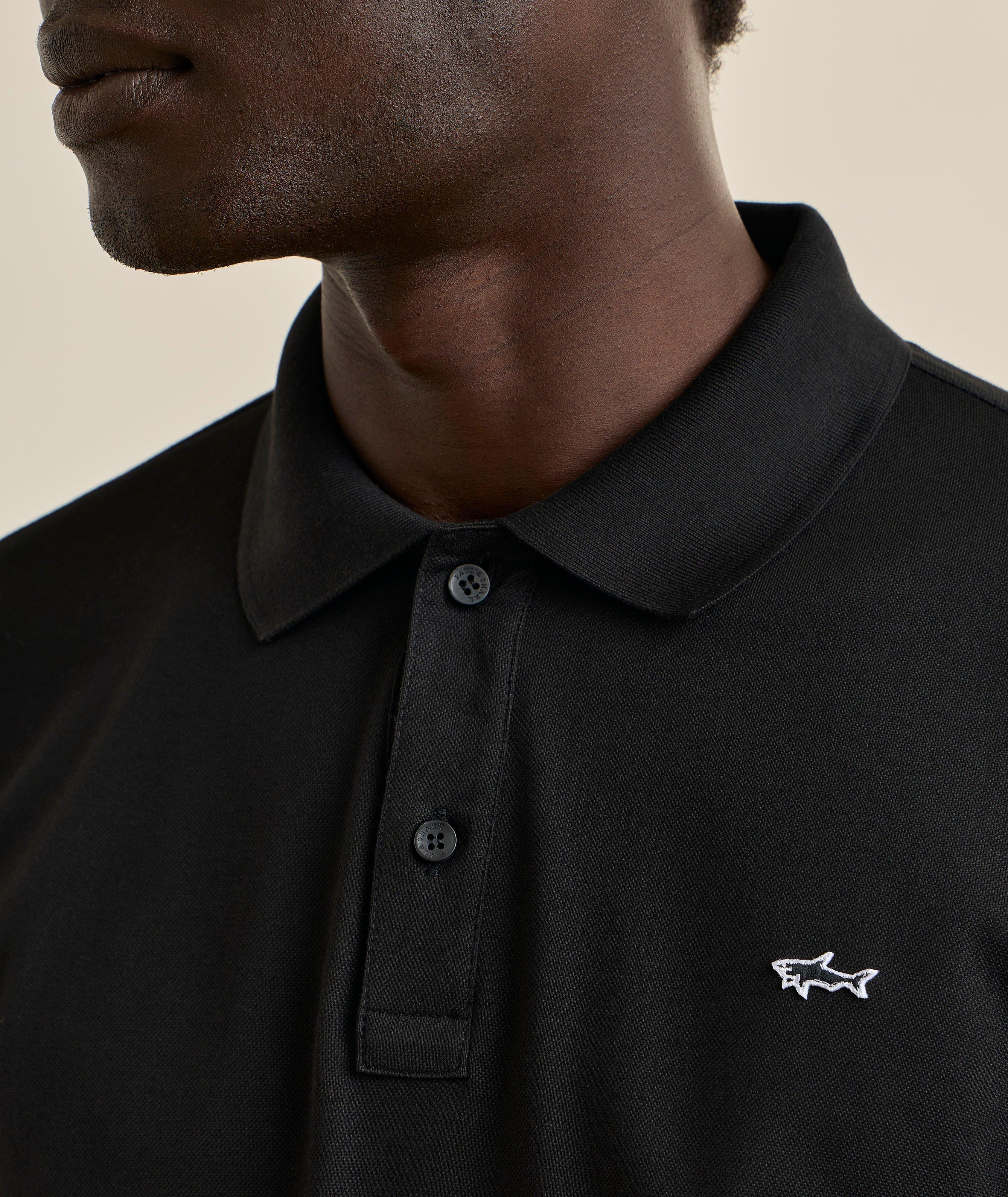 Cotton Piqué Long-Sleeve Polo image 3