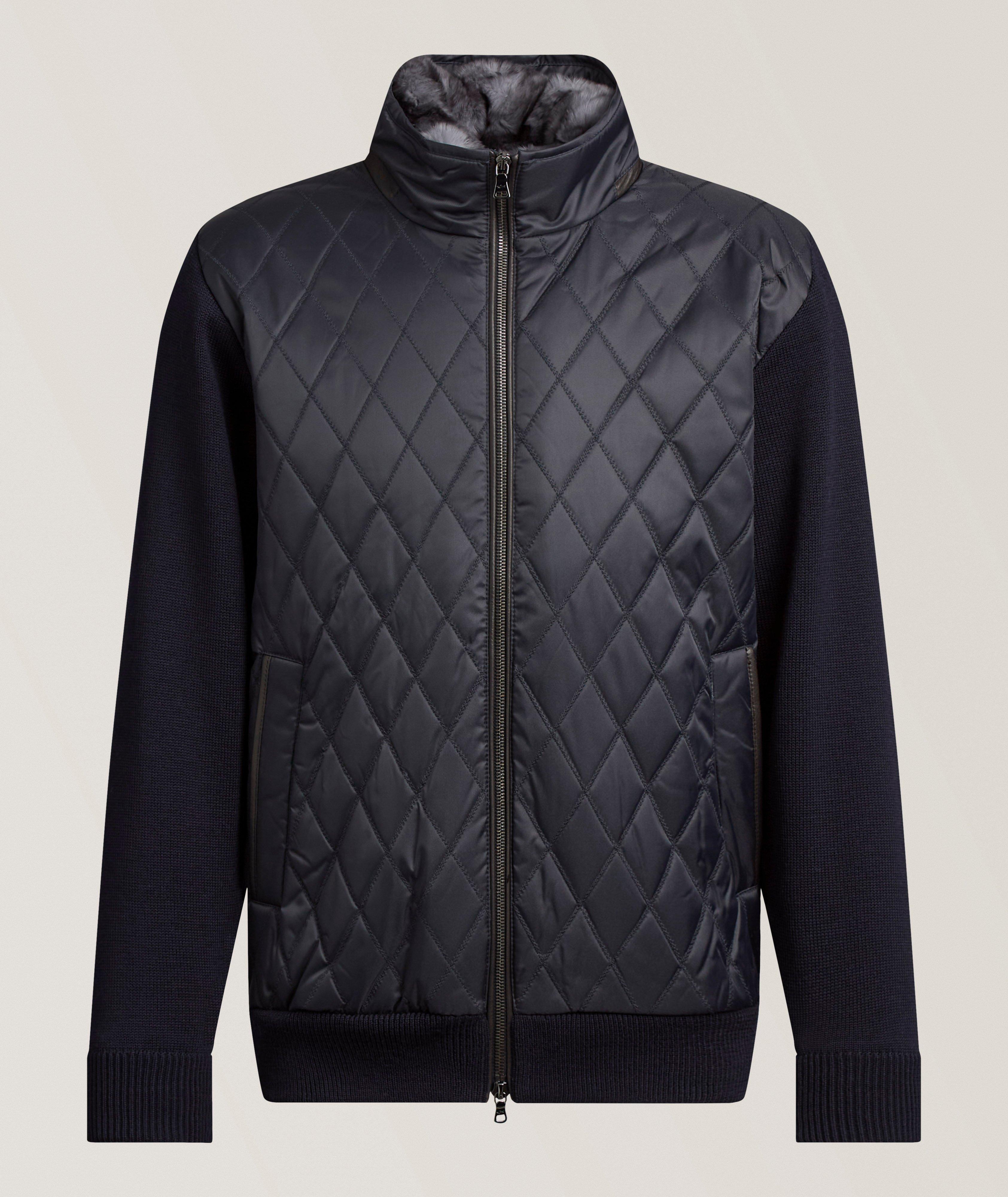 Paul & Shark Fur Collar Hybrid Knit Jacket | Coats | Final Cut