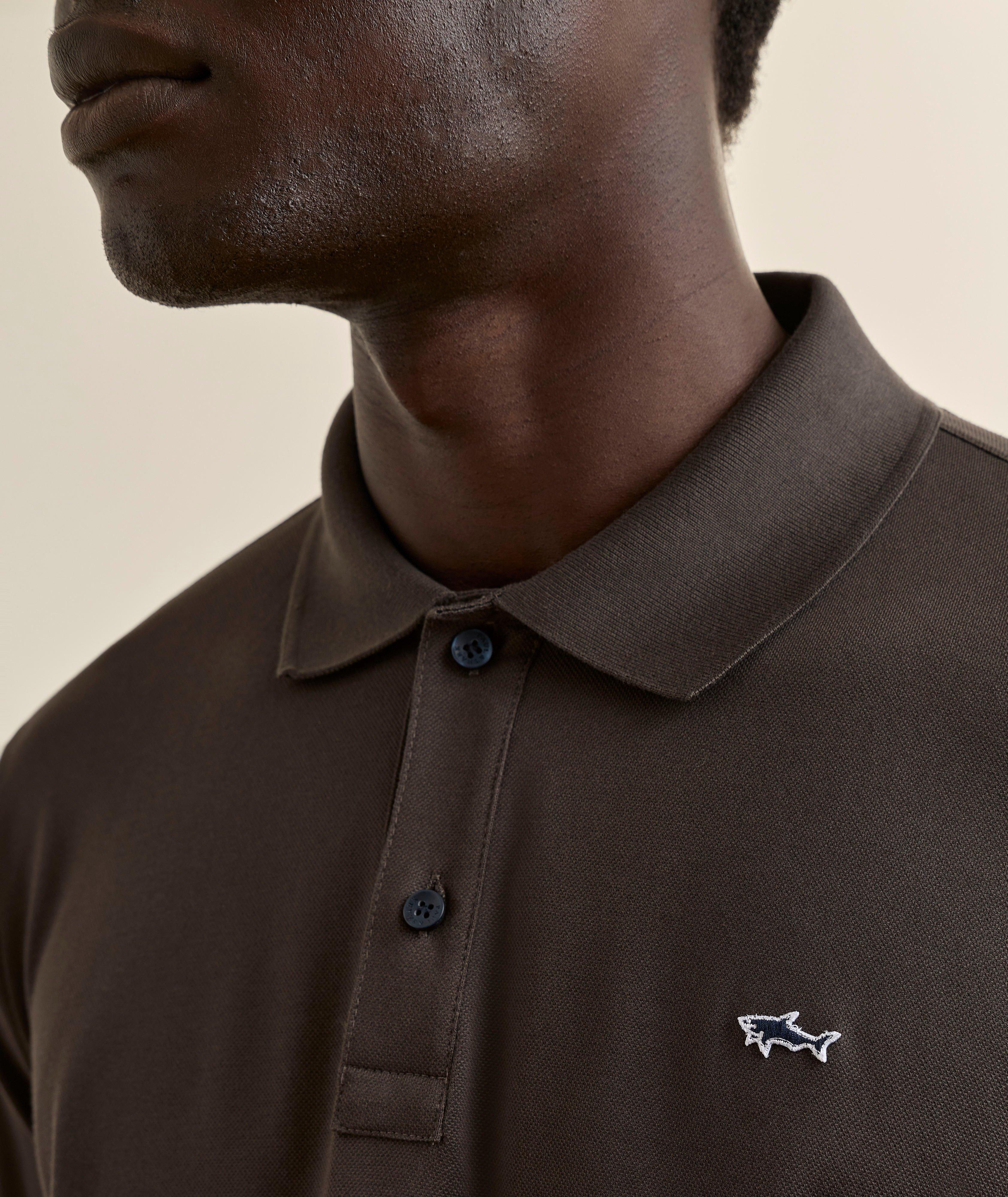 Long-Sleeve Cotton Polo  image 3