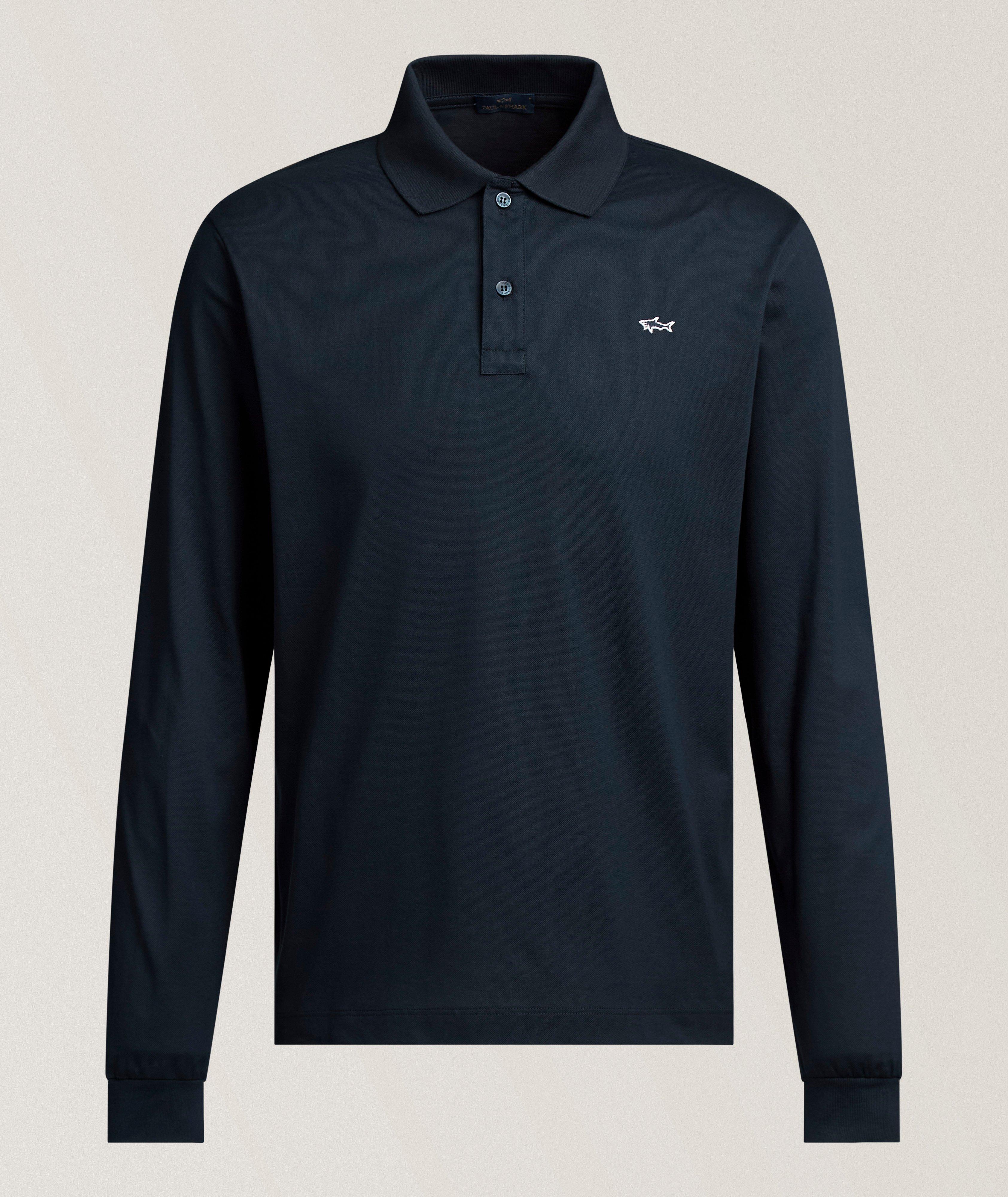 Paul & Shark Cotton Piqué Long-Sleeve Polo