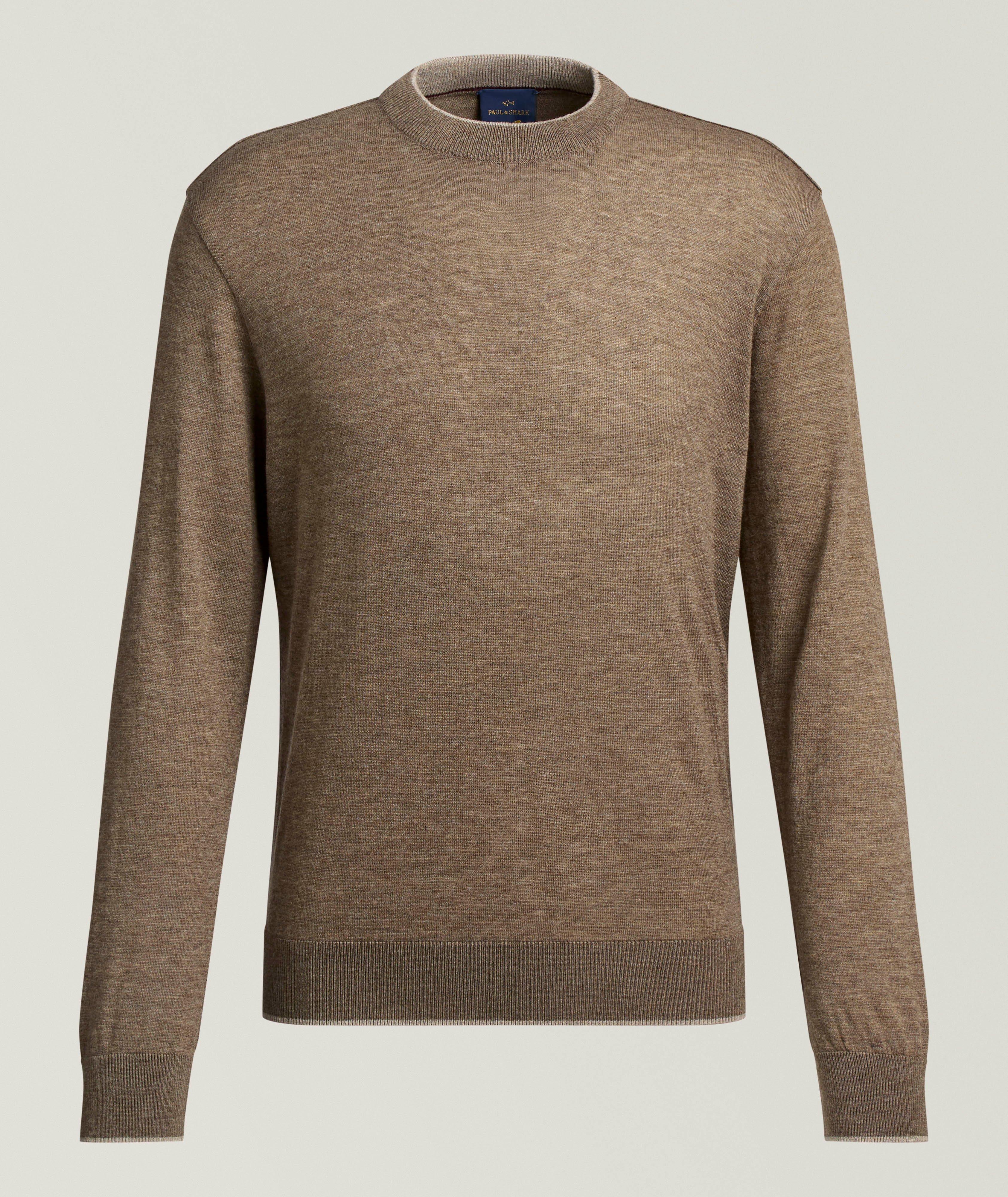 Paul & Shark Tipped Cashmere Crewneck Sweater