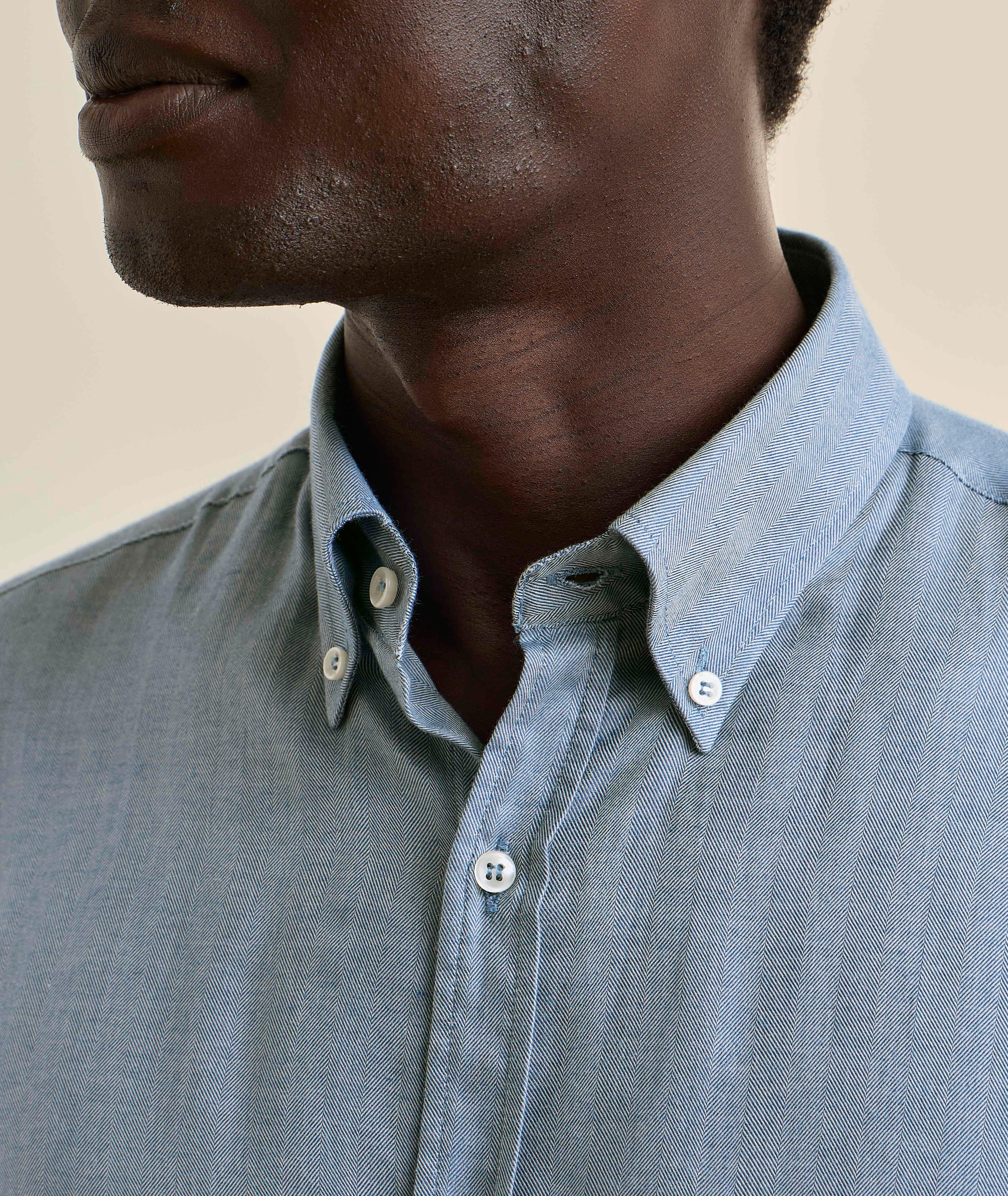 Chemise lyocell-coton chevrons image 3