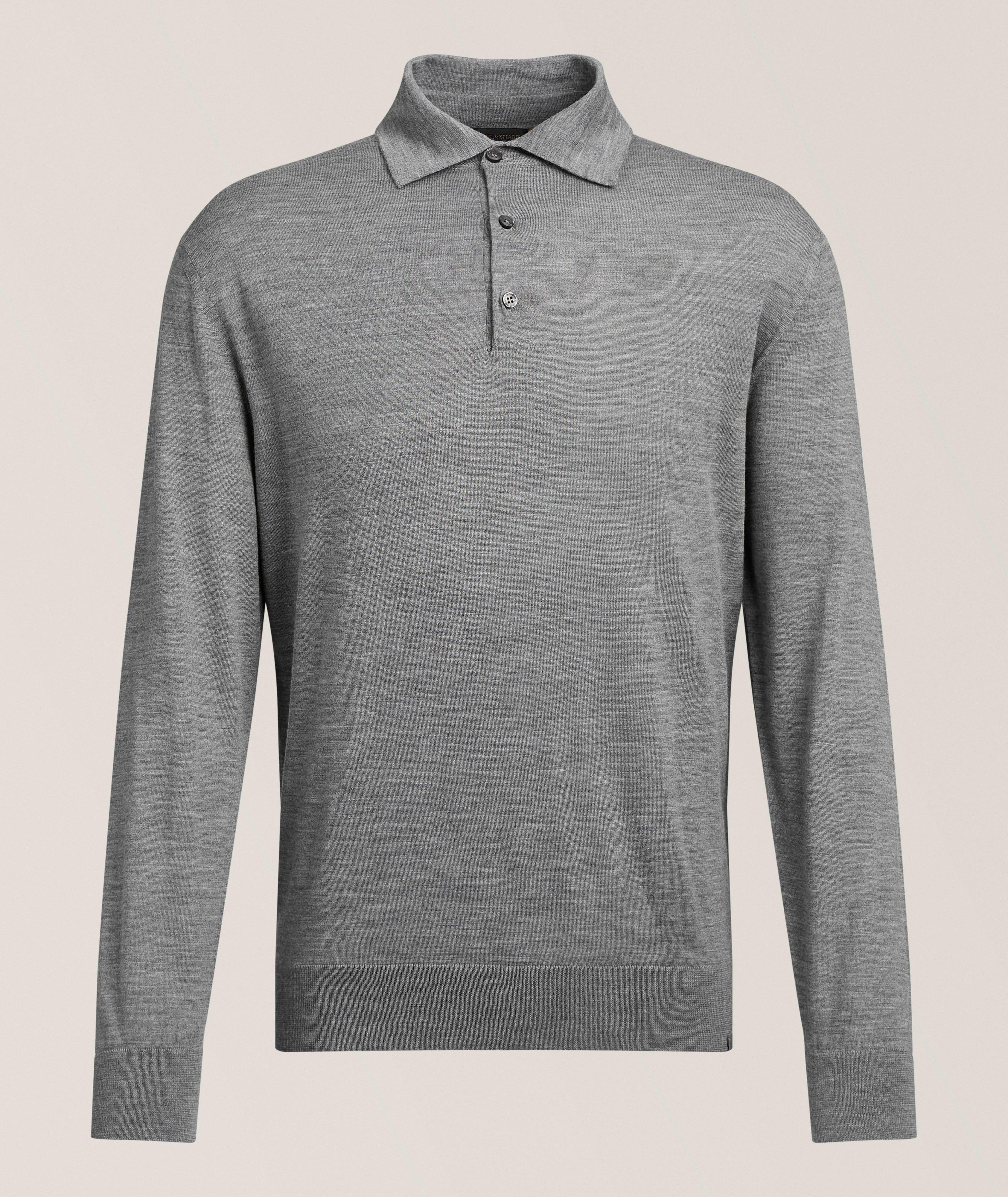 Paul & Shark Polo manches-longues laine vierge mélange