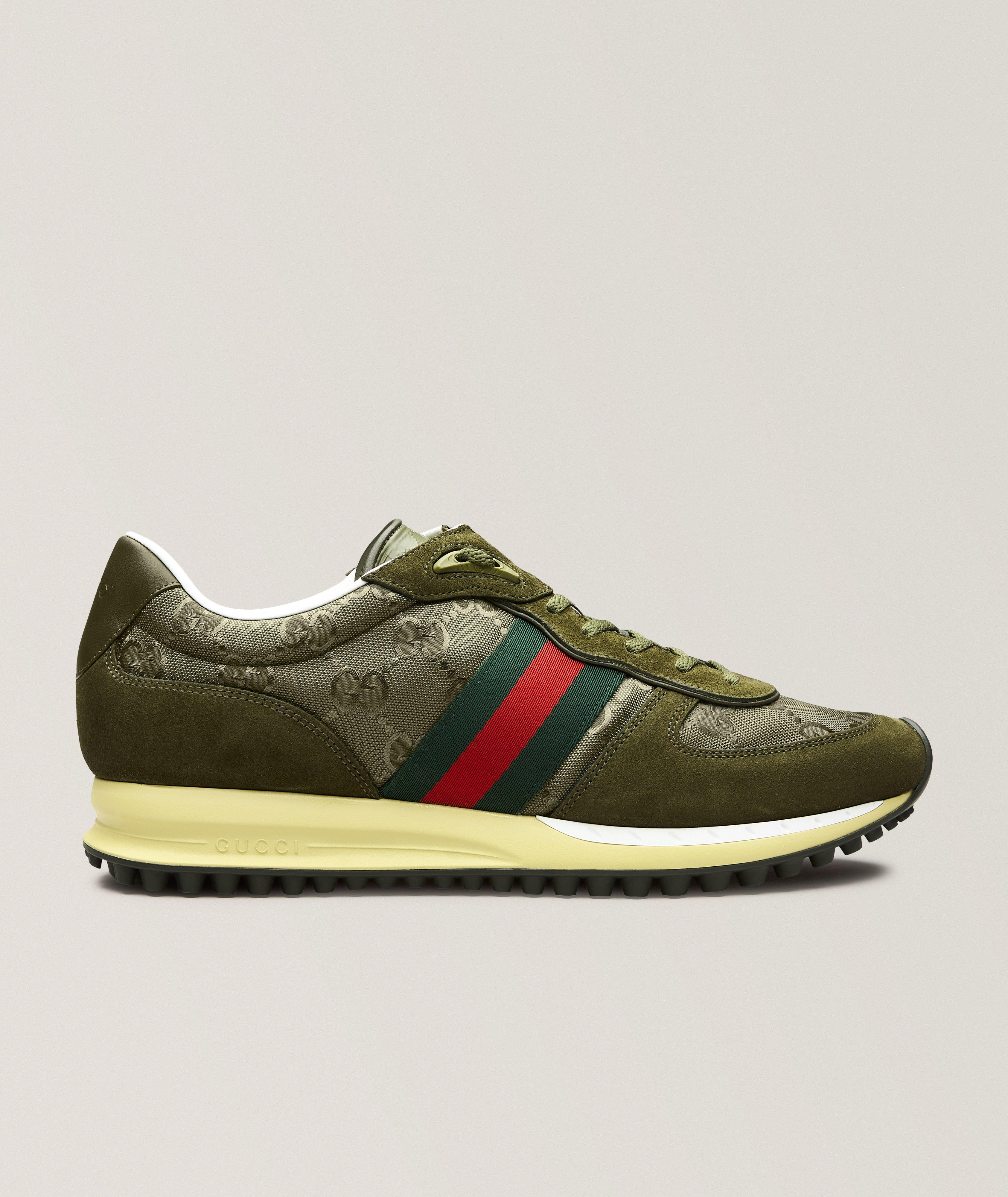 Gucci Chaussures sport en suède & nylon Re-Motion