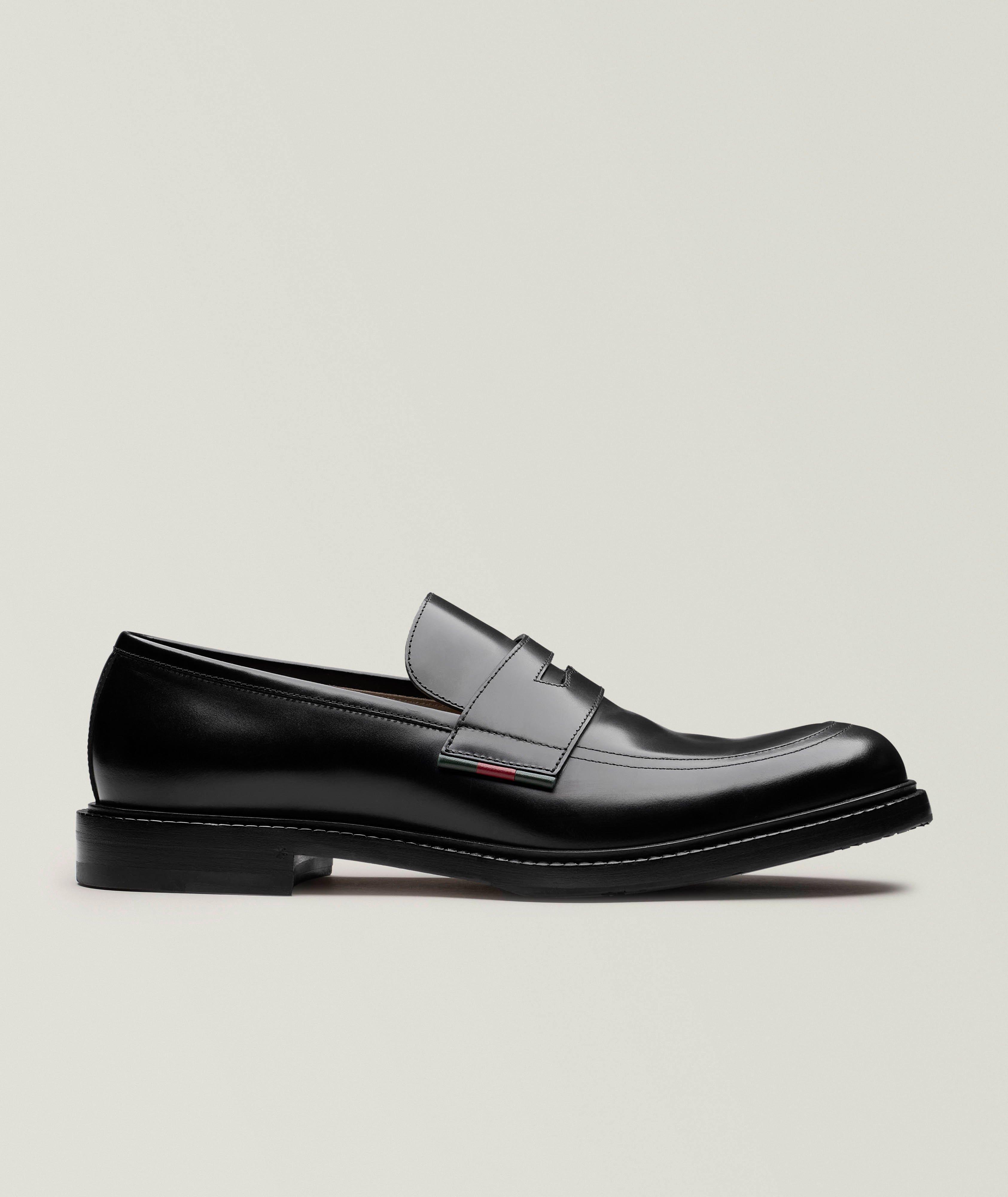 Gucci Flâneurs en cuir rayures tricolores