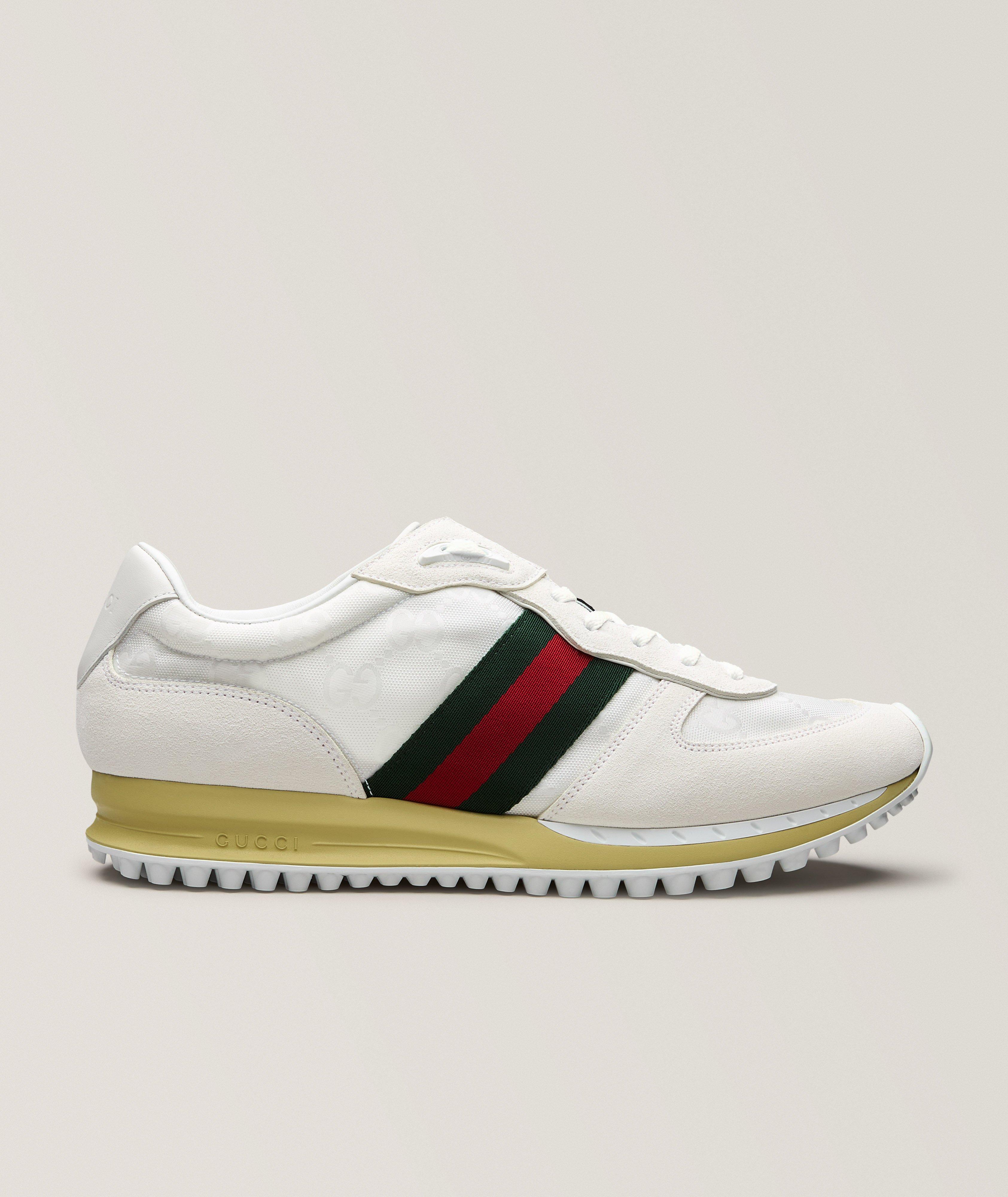 Gucci Chaussures sport en suède & nylon Re-Motion