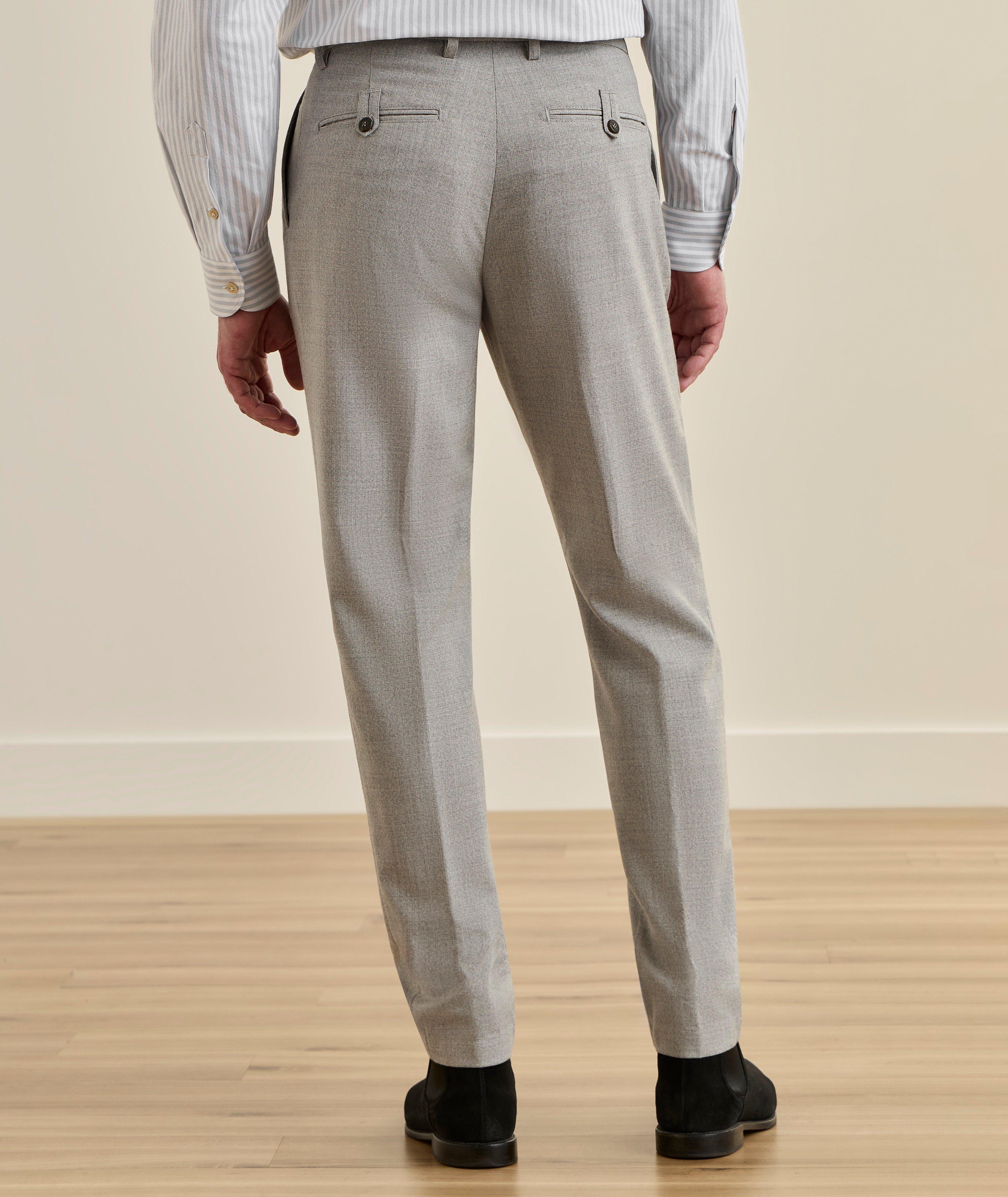 Pantalon plissé laine mélange image 2