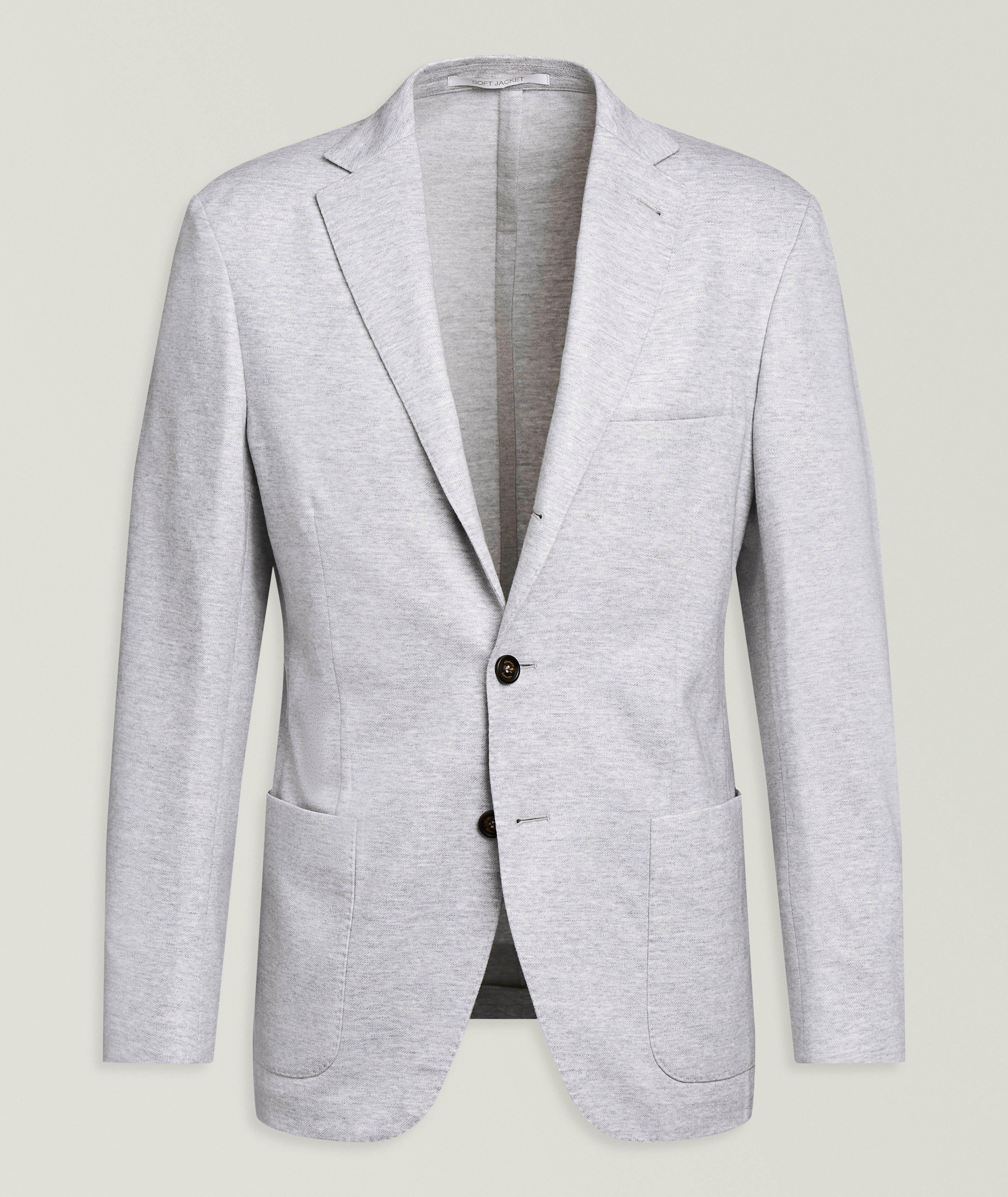 Eleventy ELE LT GRY MEL WL SB JKT