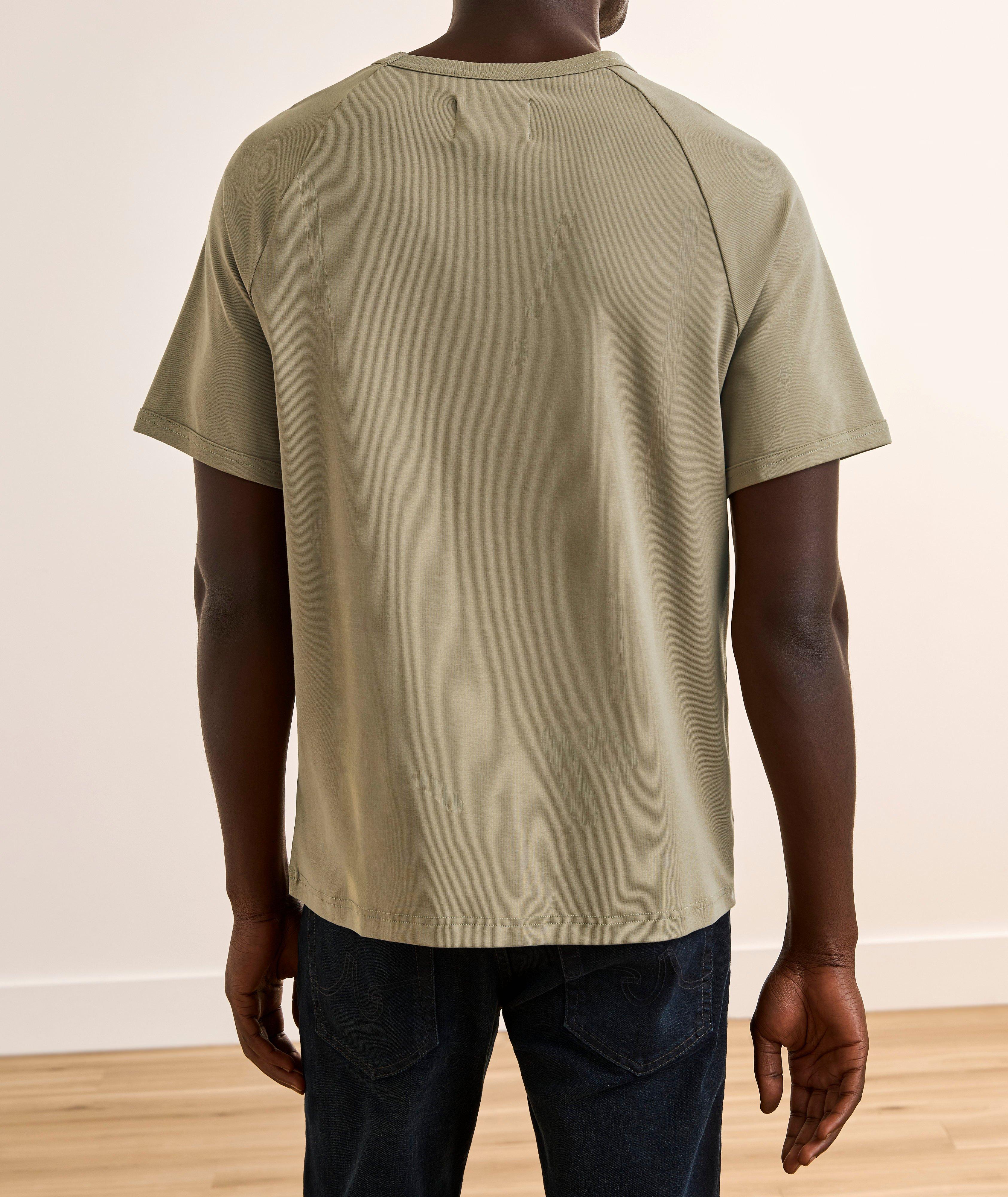 T-shirt raglan coton-extensible image 2