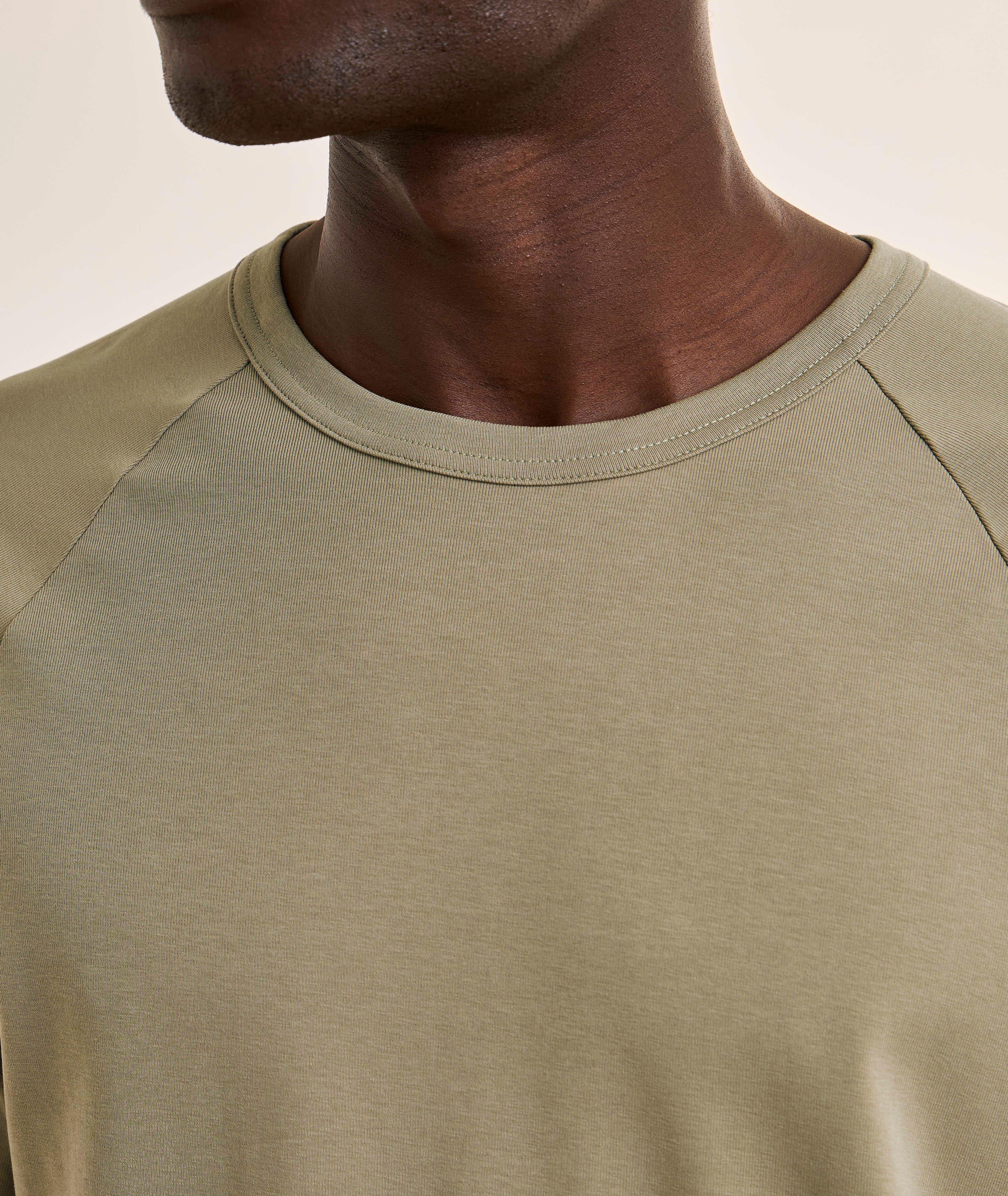 T-shirt raglan coton-extensible image 3