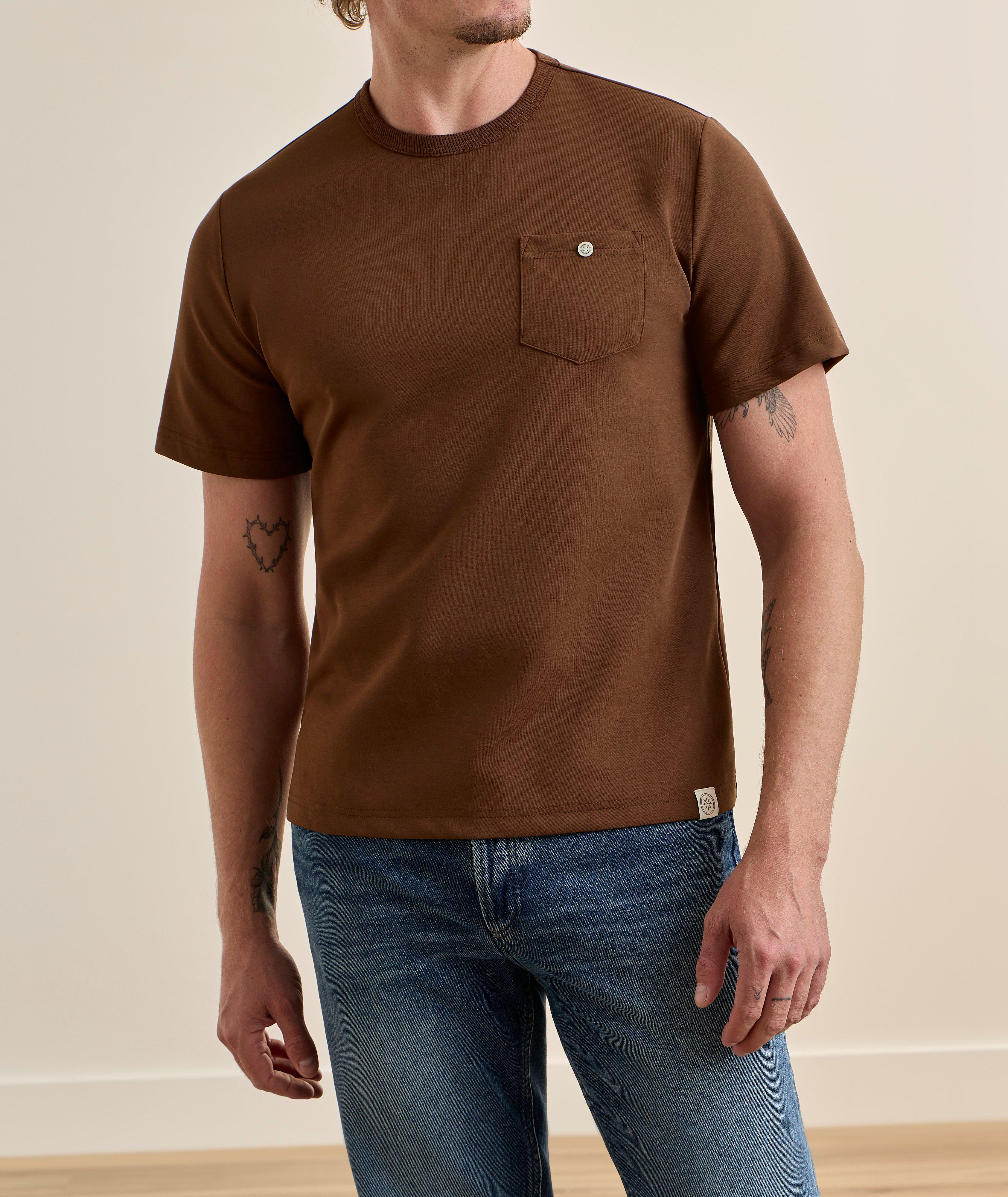 T-shirt poche boutonnée coton-mélange image 1
