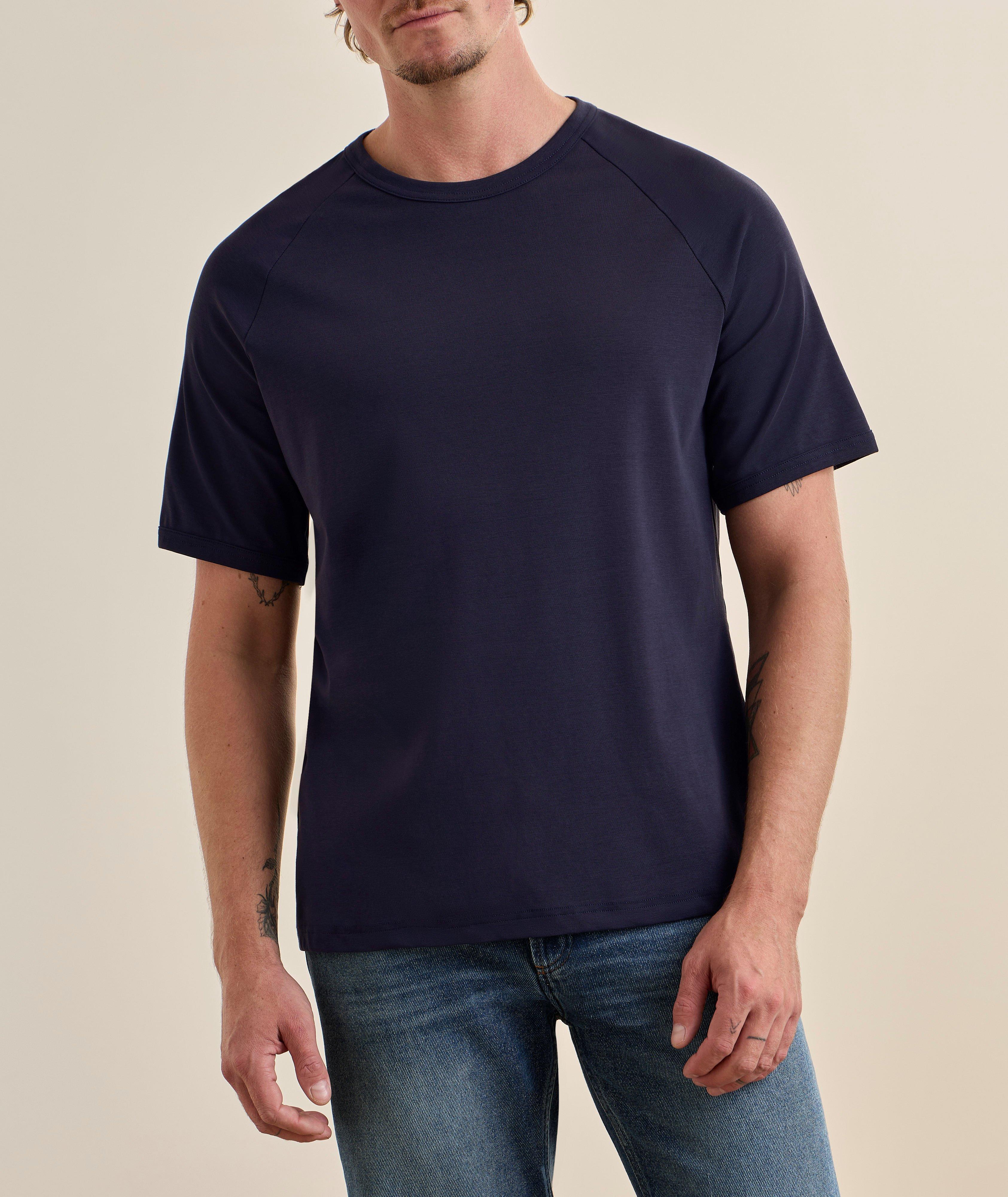 T-shirt raglan coton-extensible image 1