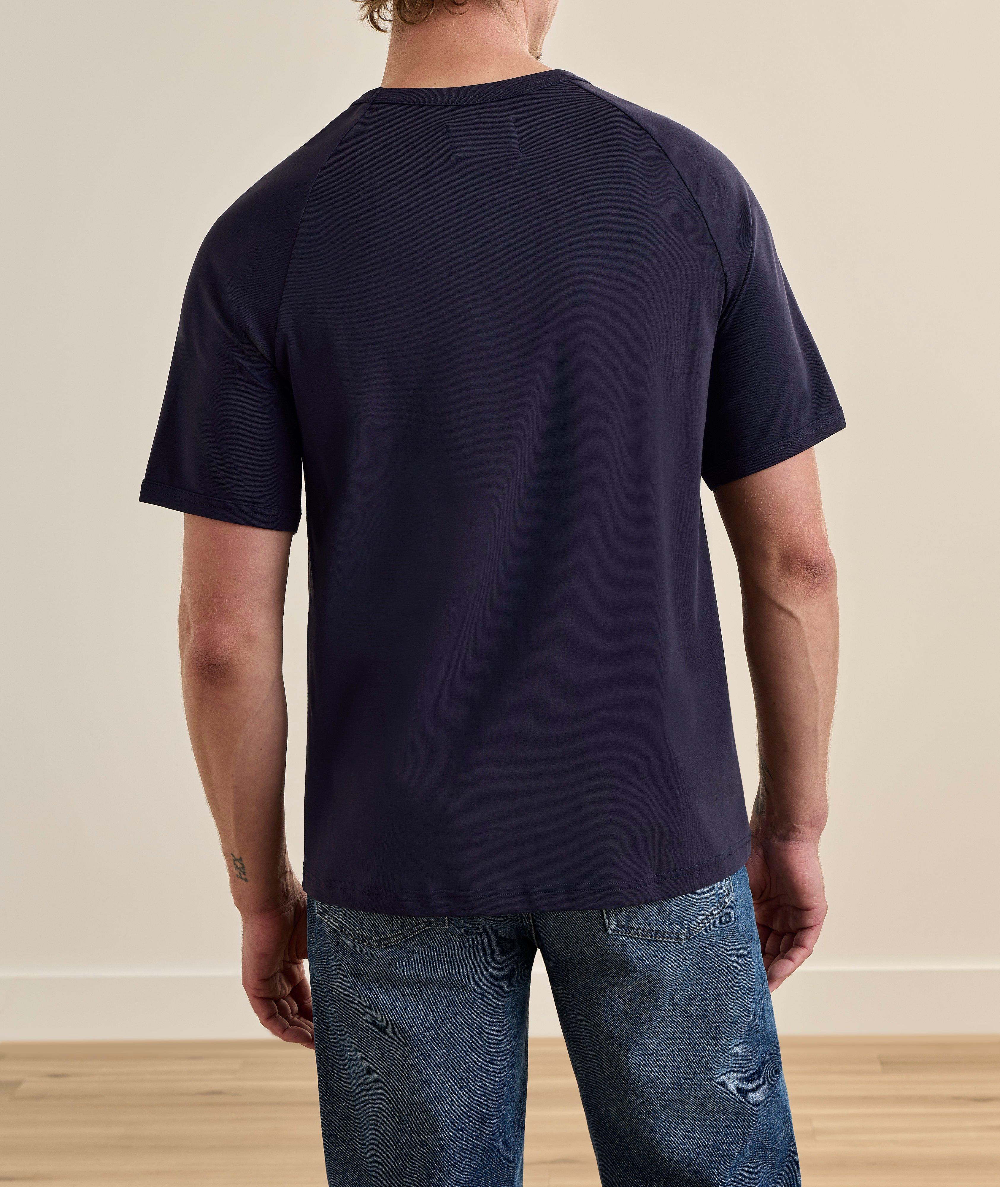 T-shirt raglan coton-extensible image 2