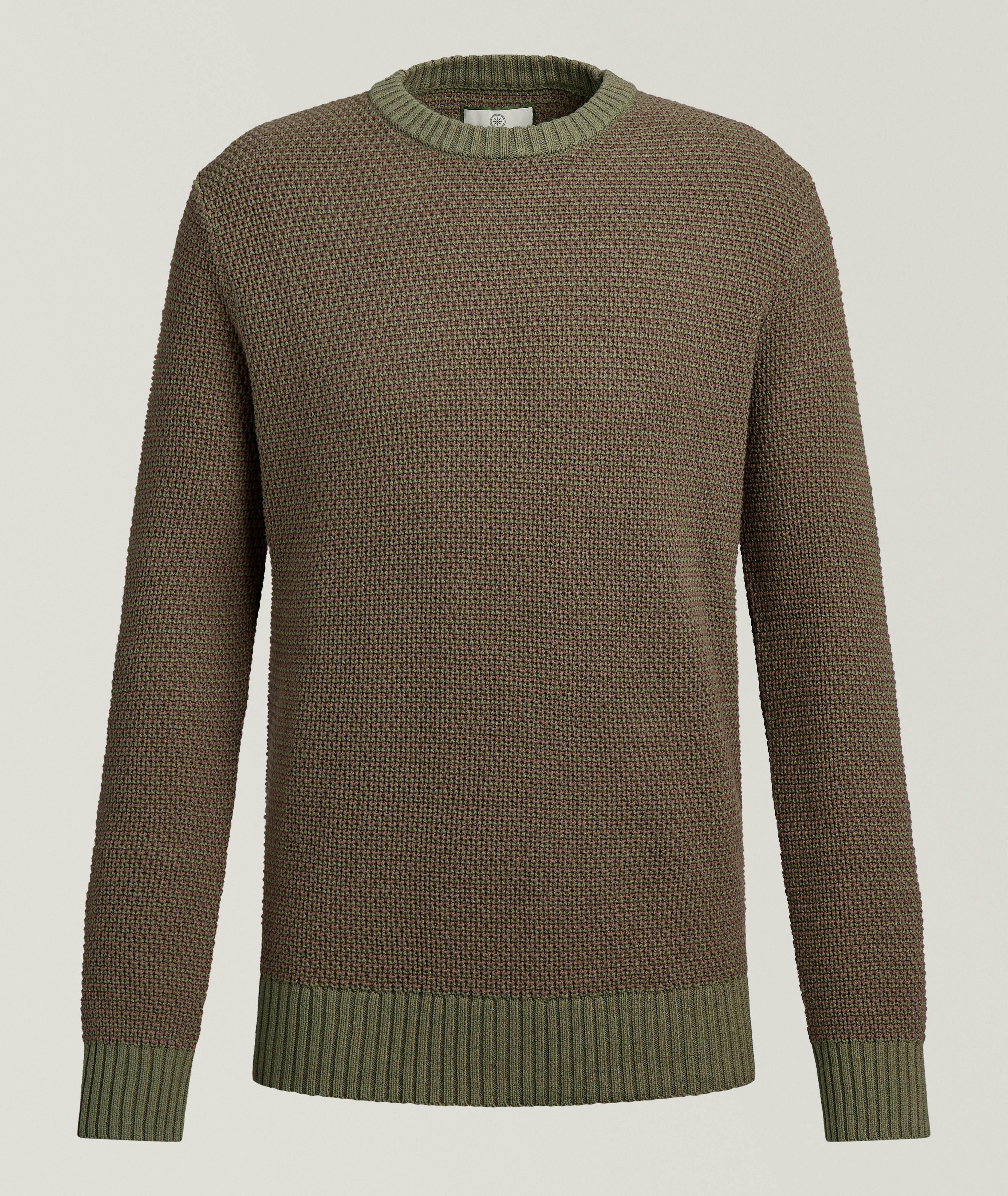 Champlain Pull encolure ronde tricot bicolore