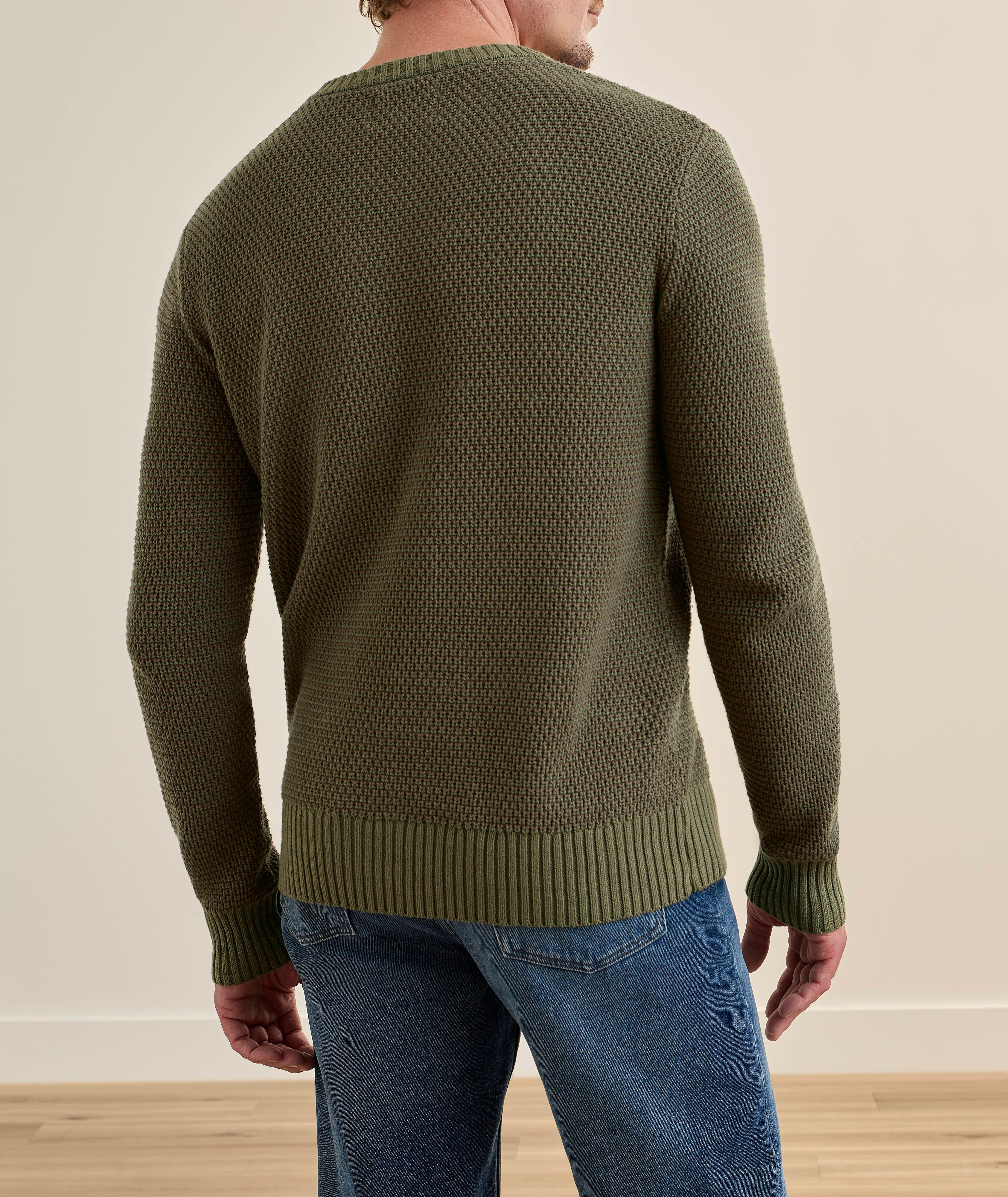 Pull encolure ronde tricot bicolore image 2