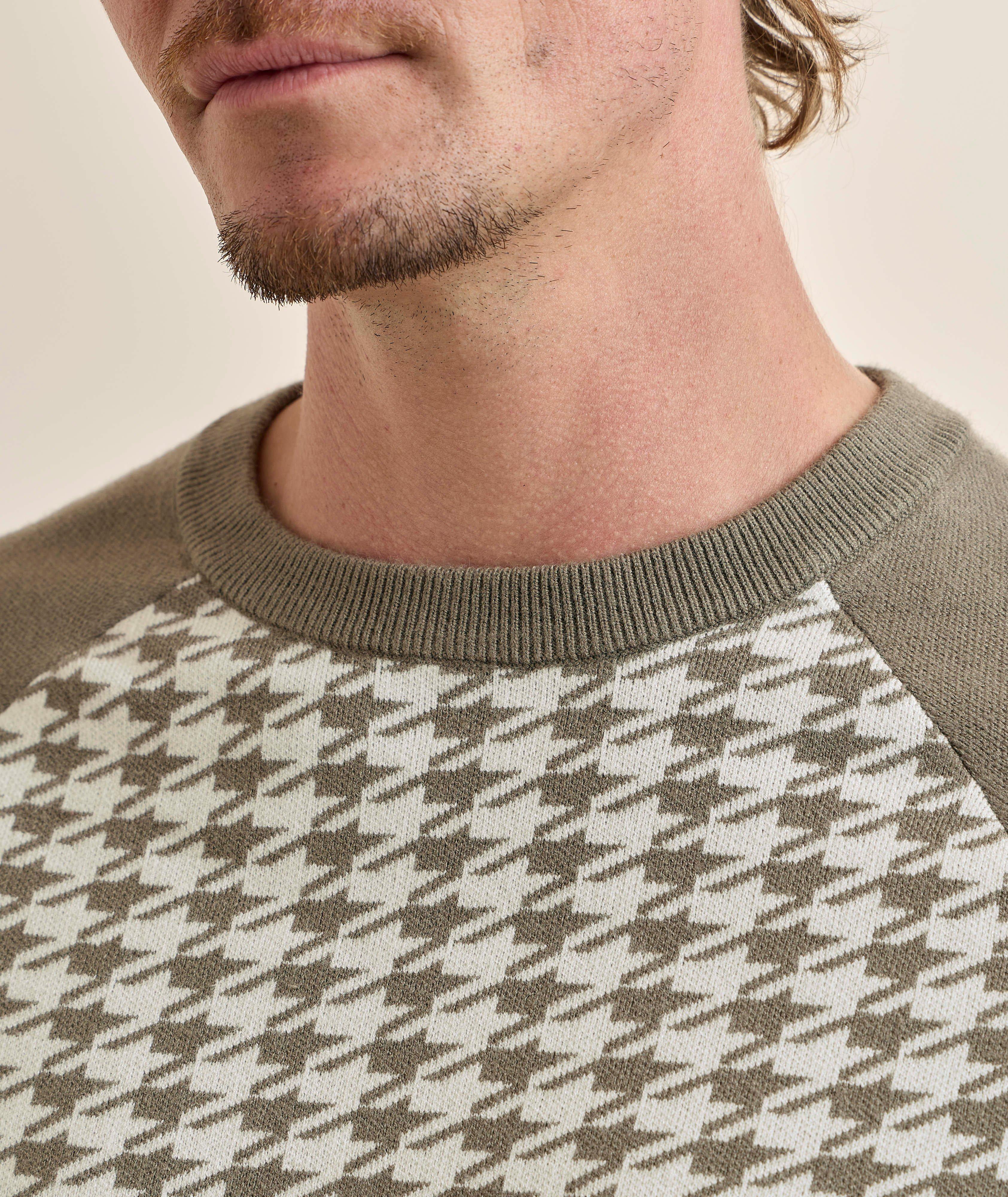 Pull raglan tricot pied-de-poule image 3