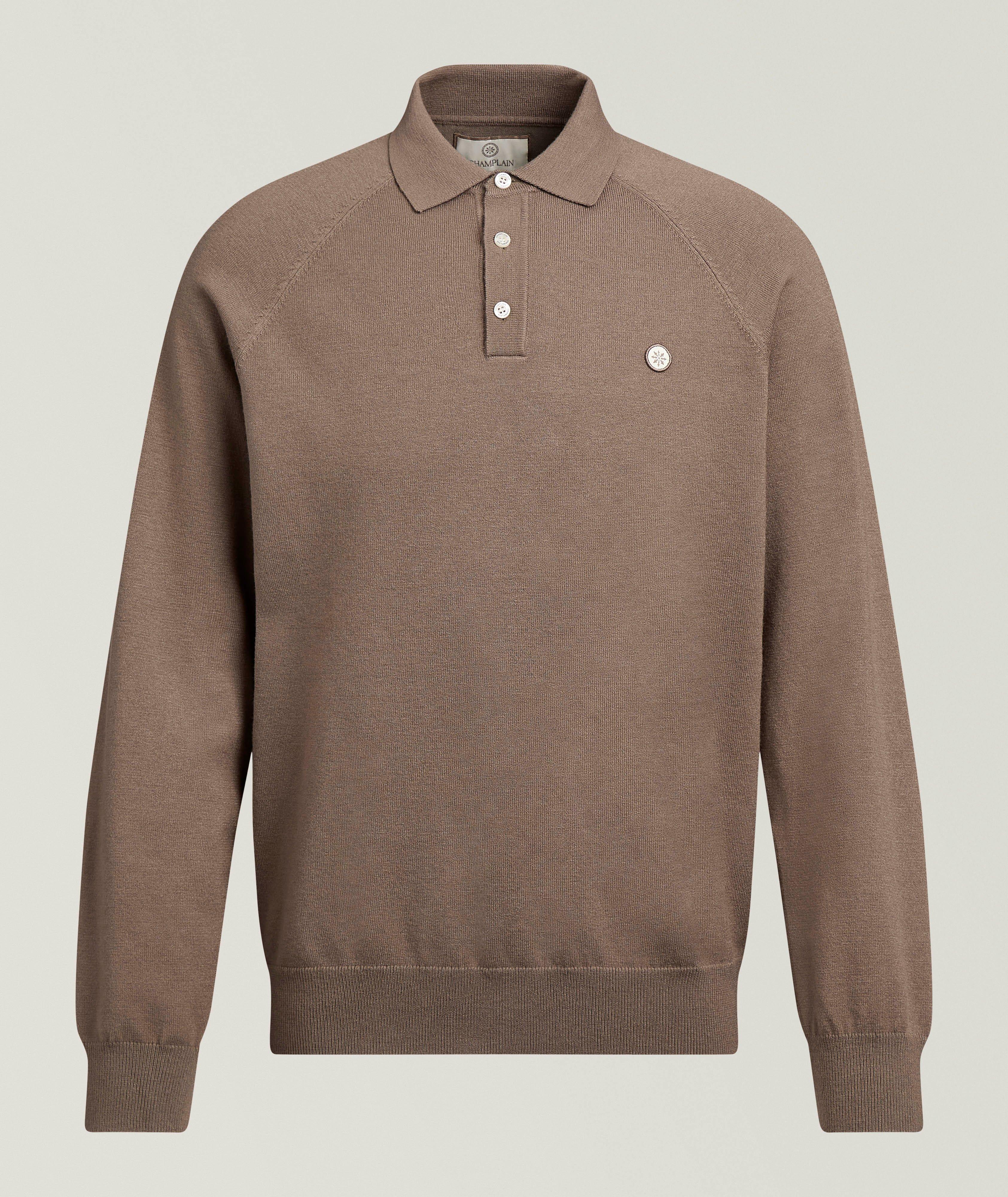 Champlain Polo tricot raglan manches-longues
